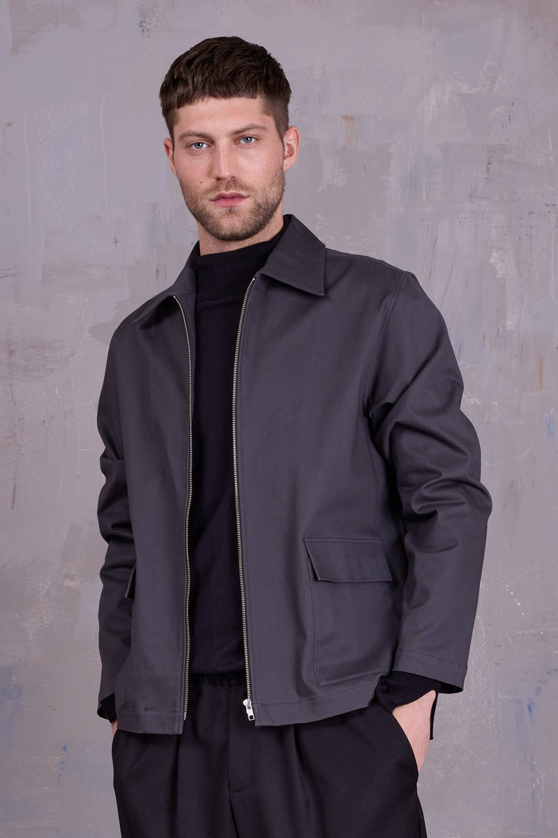 Gerre jacket in charcoal