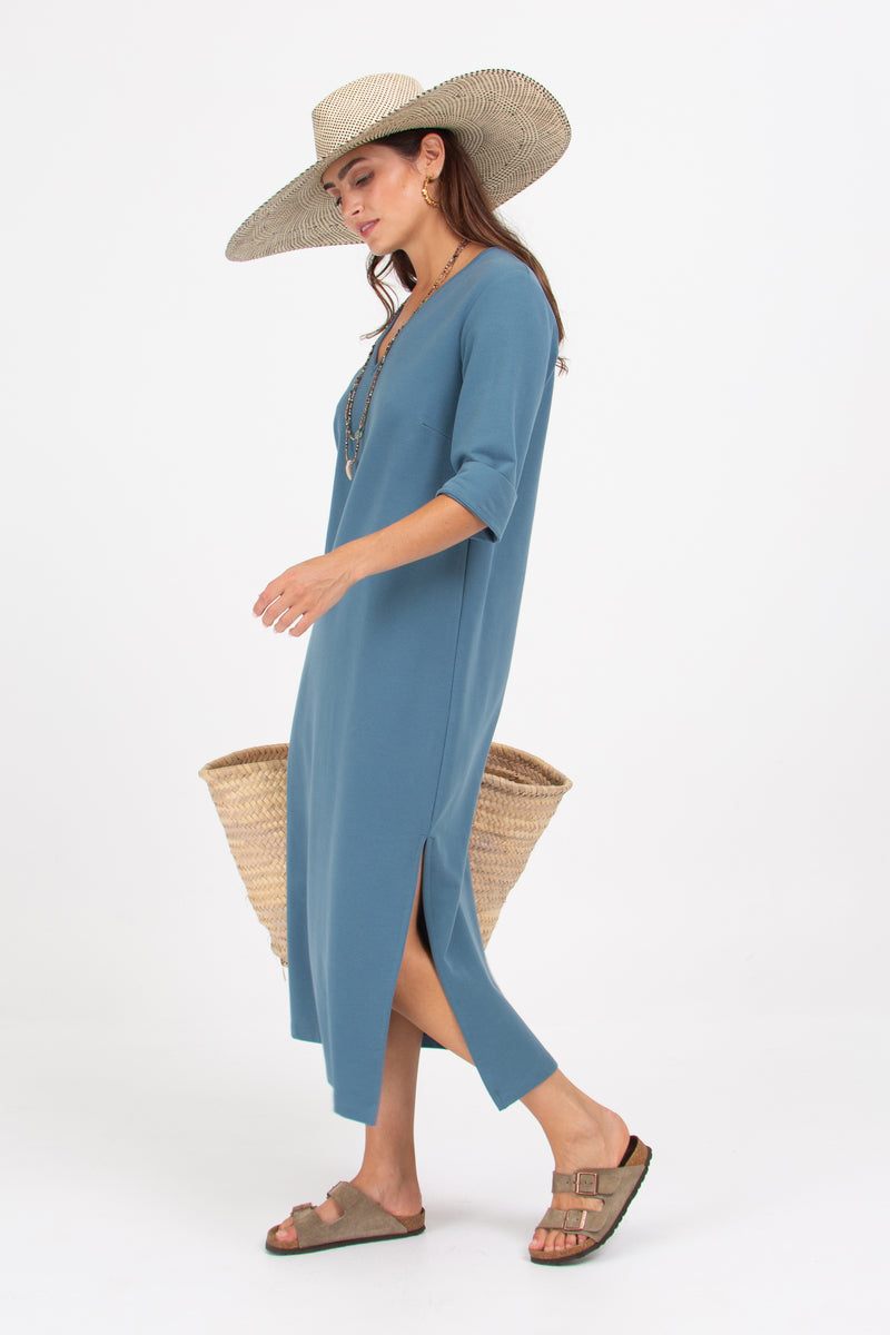 Zouzou dress in Adriatic blue