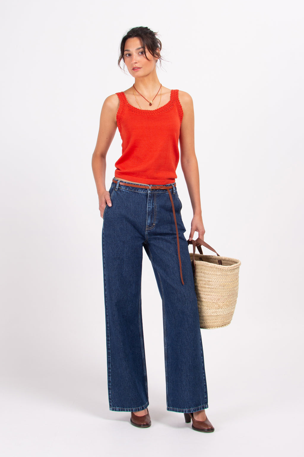 Dario dark denim trousers