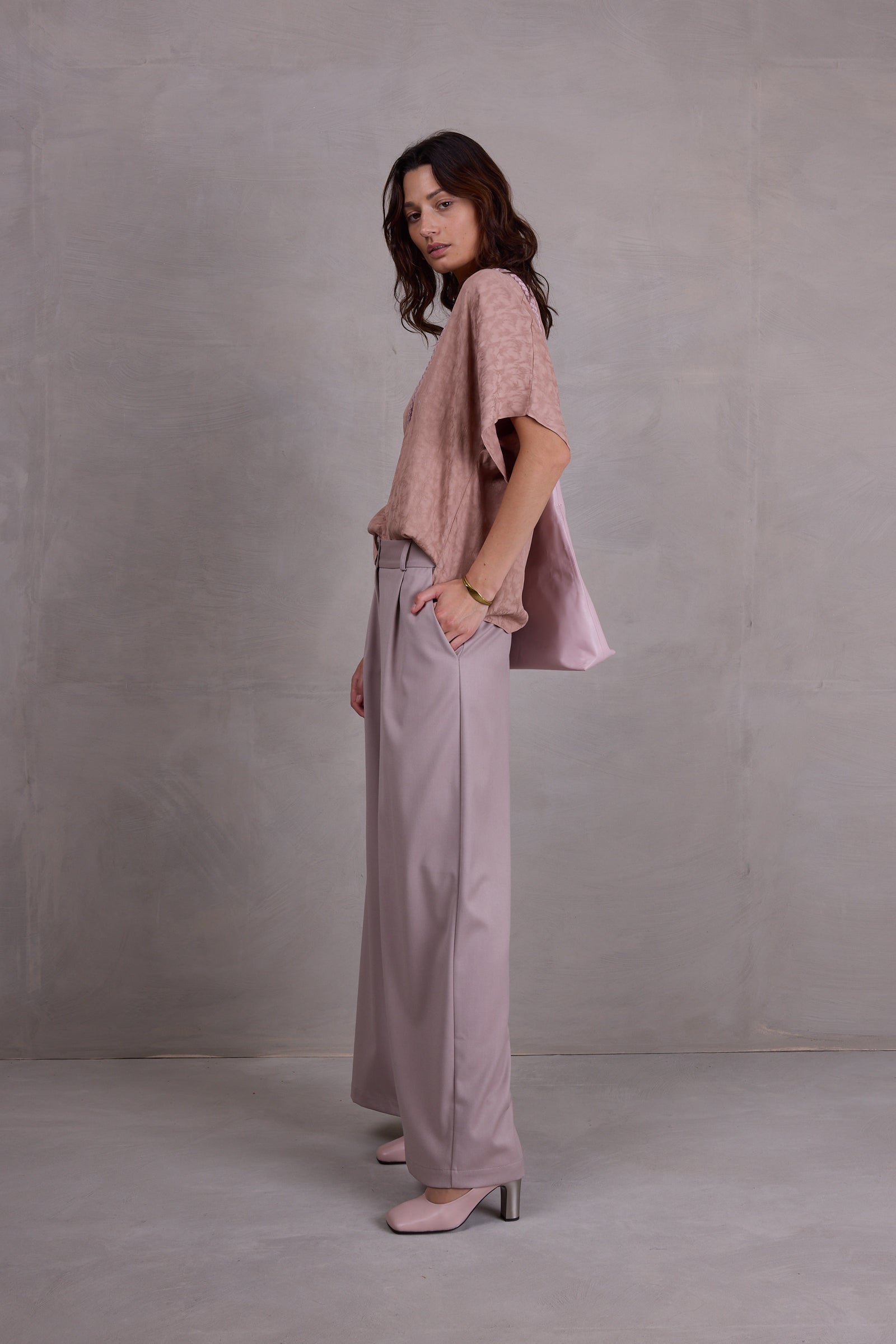Faro blouse in pink sand