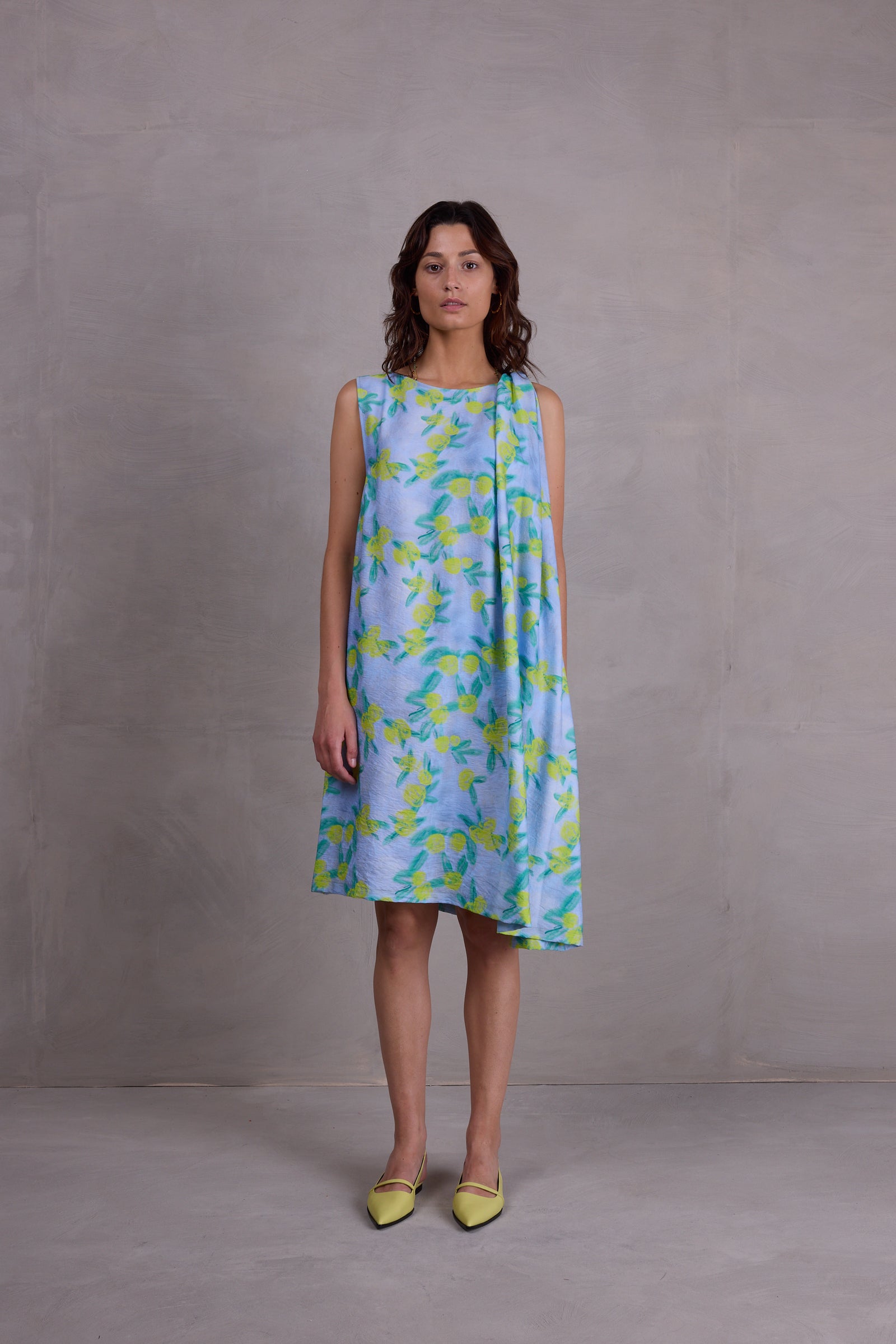 Frieda dress in limoncello flowers