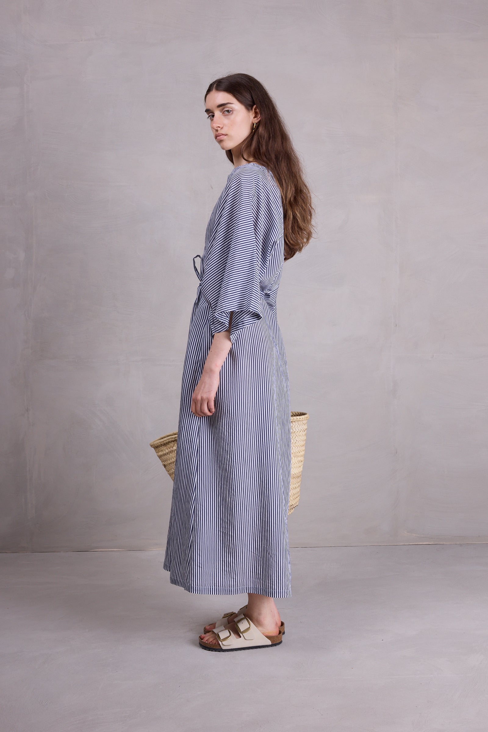 Freya navy striped dress