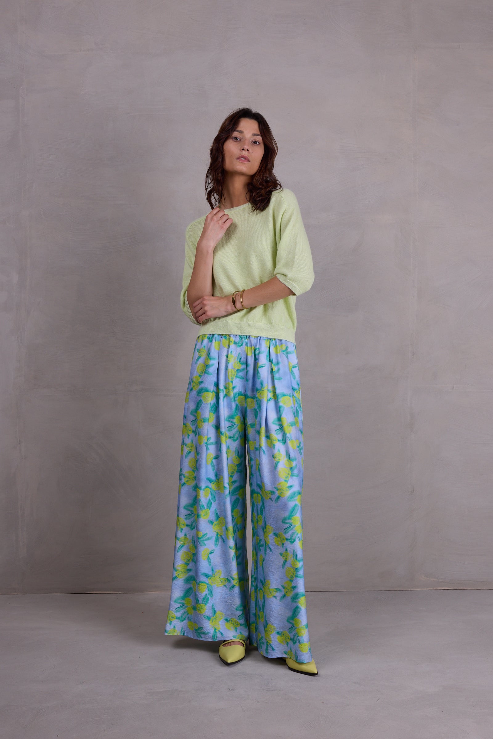 Atella alpaca sweater in daiquiri green