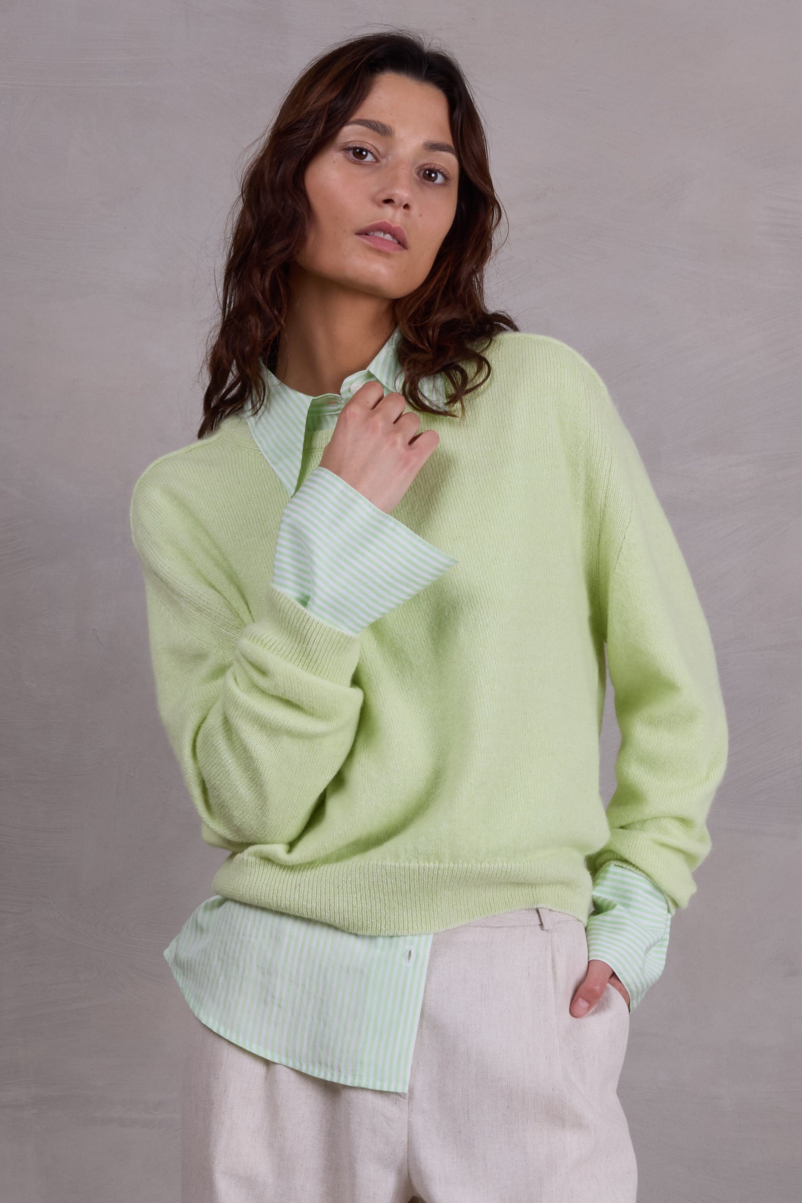 August trui in daiquiri green