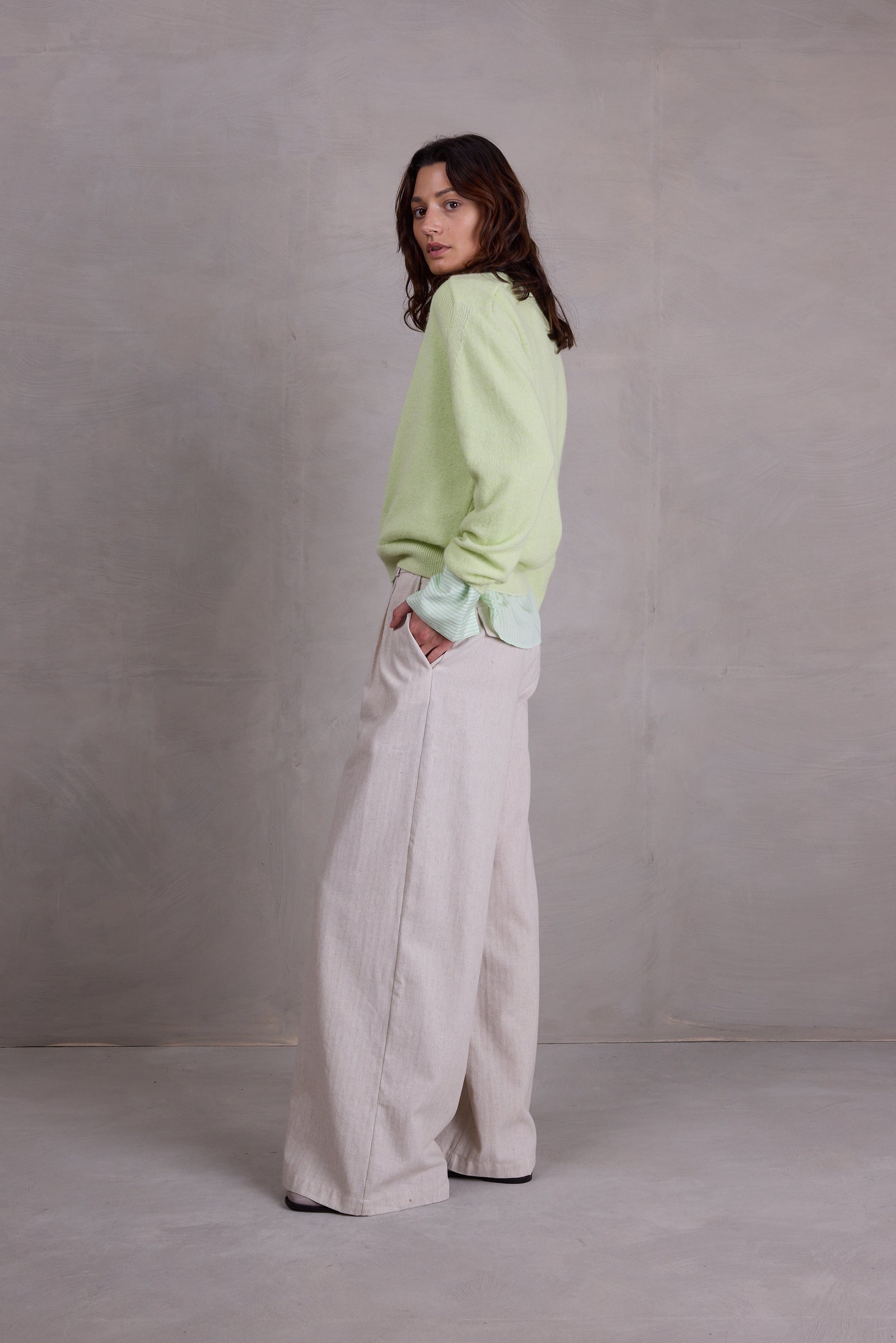 August trui in daiquiri green