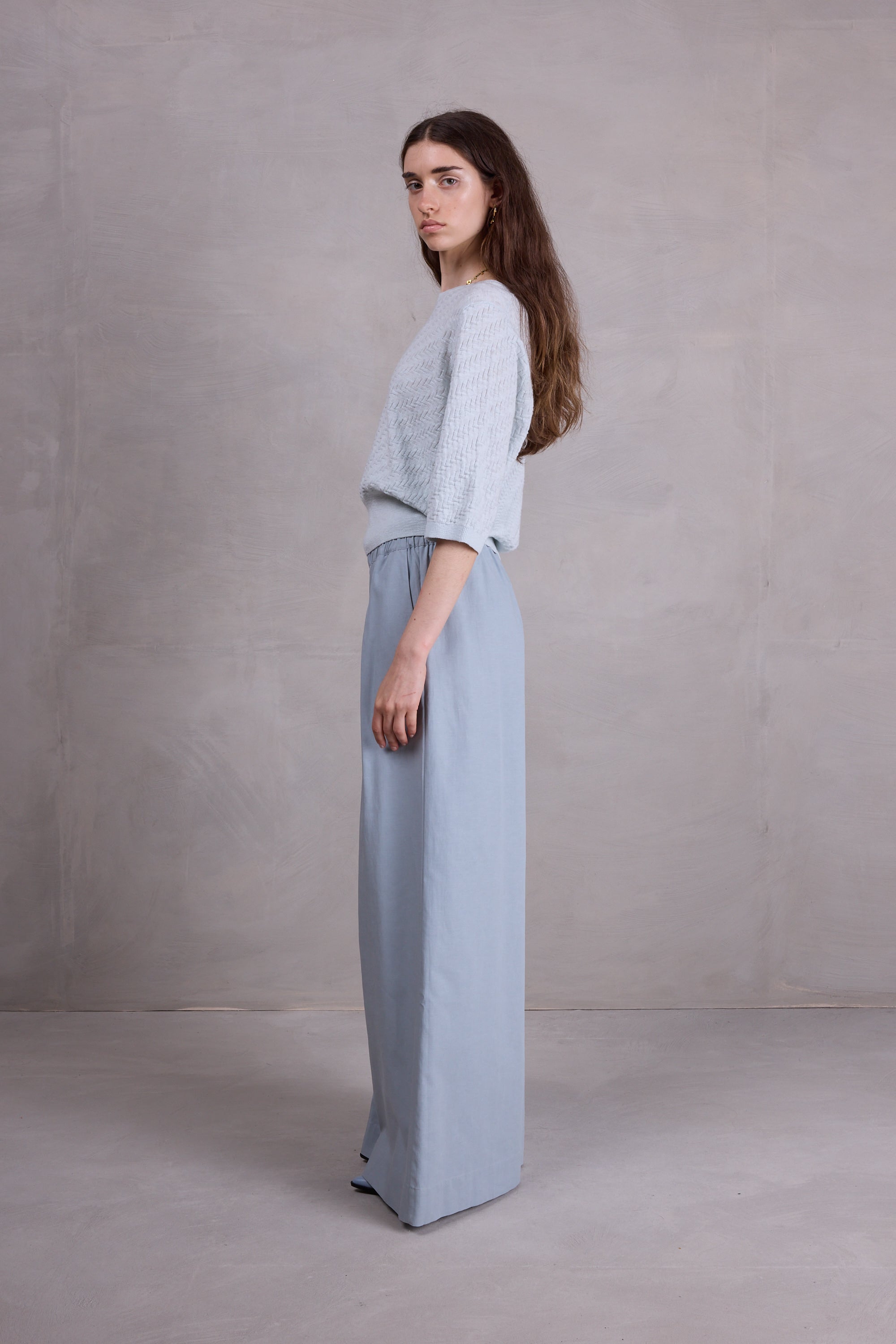 Cairo sweater in ice blue