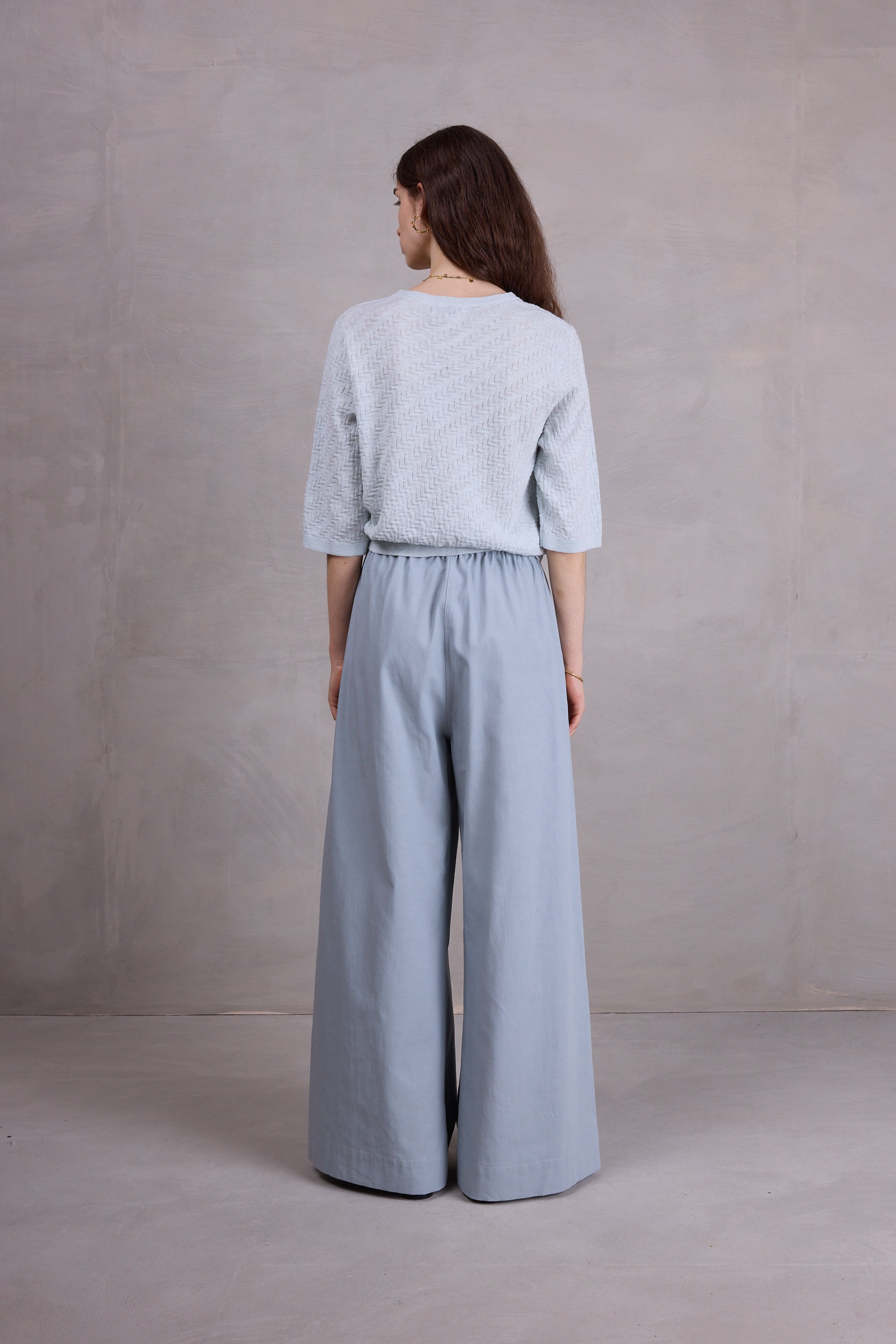 Cairo sweater in ice blue