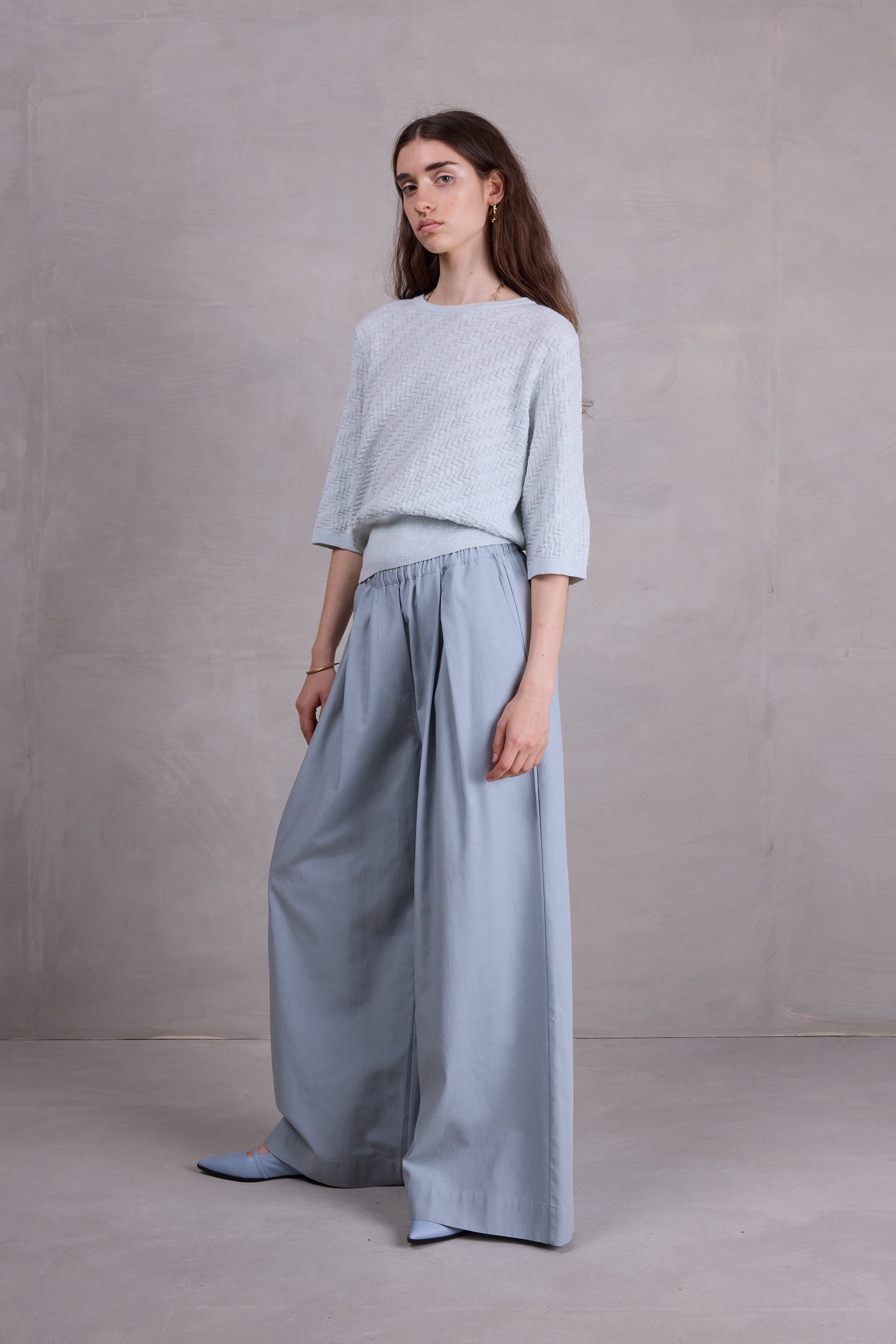 Cairo sweater in ice blue