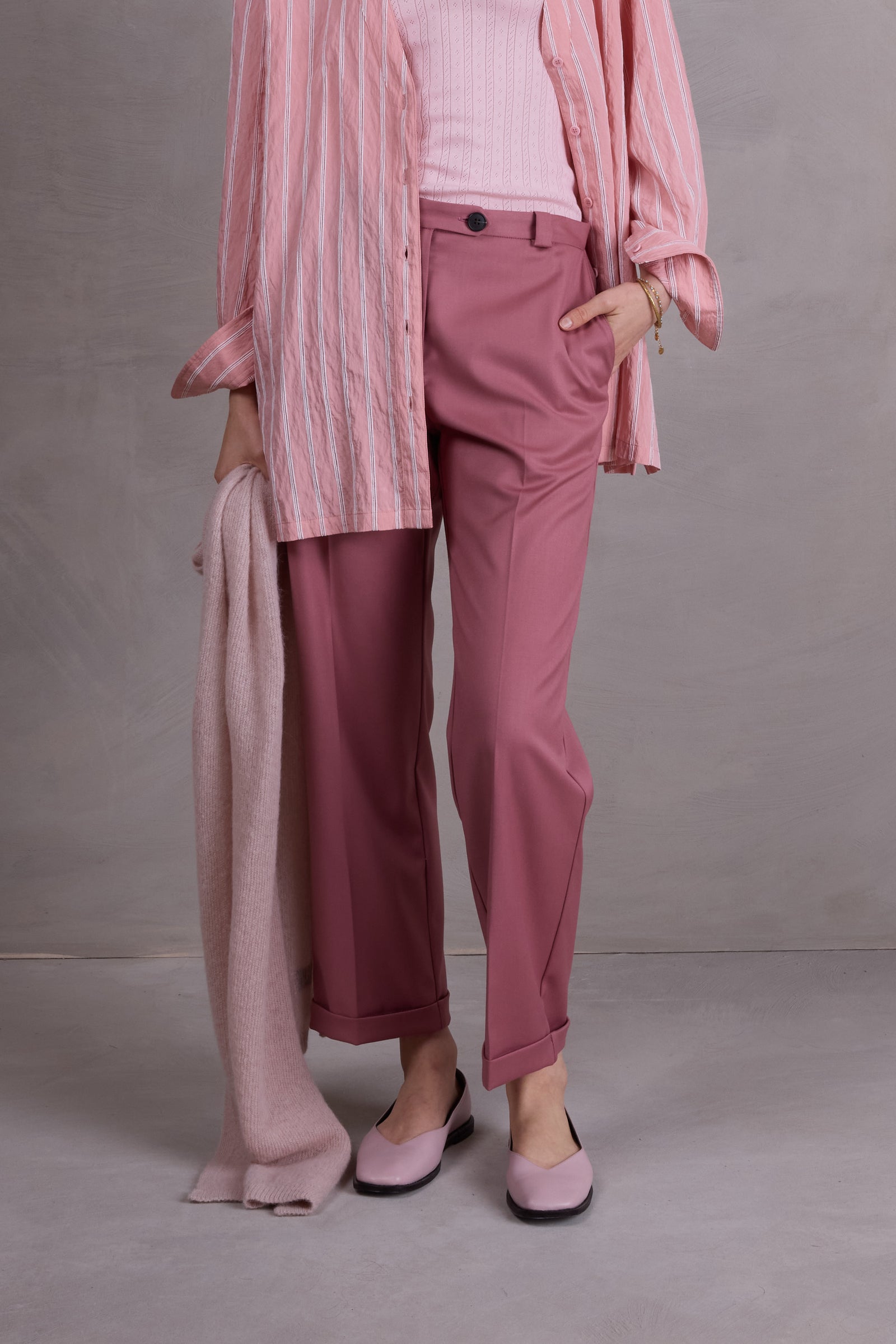 Fons broek in old rose