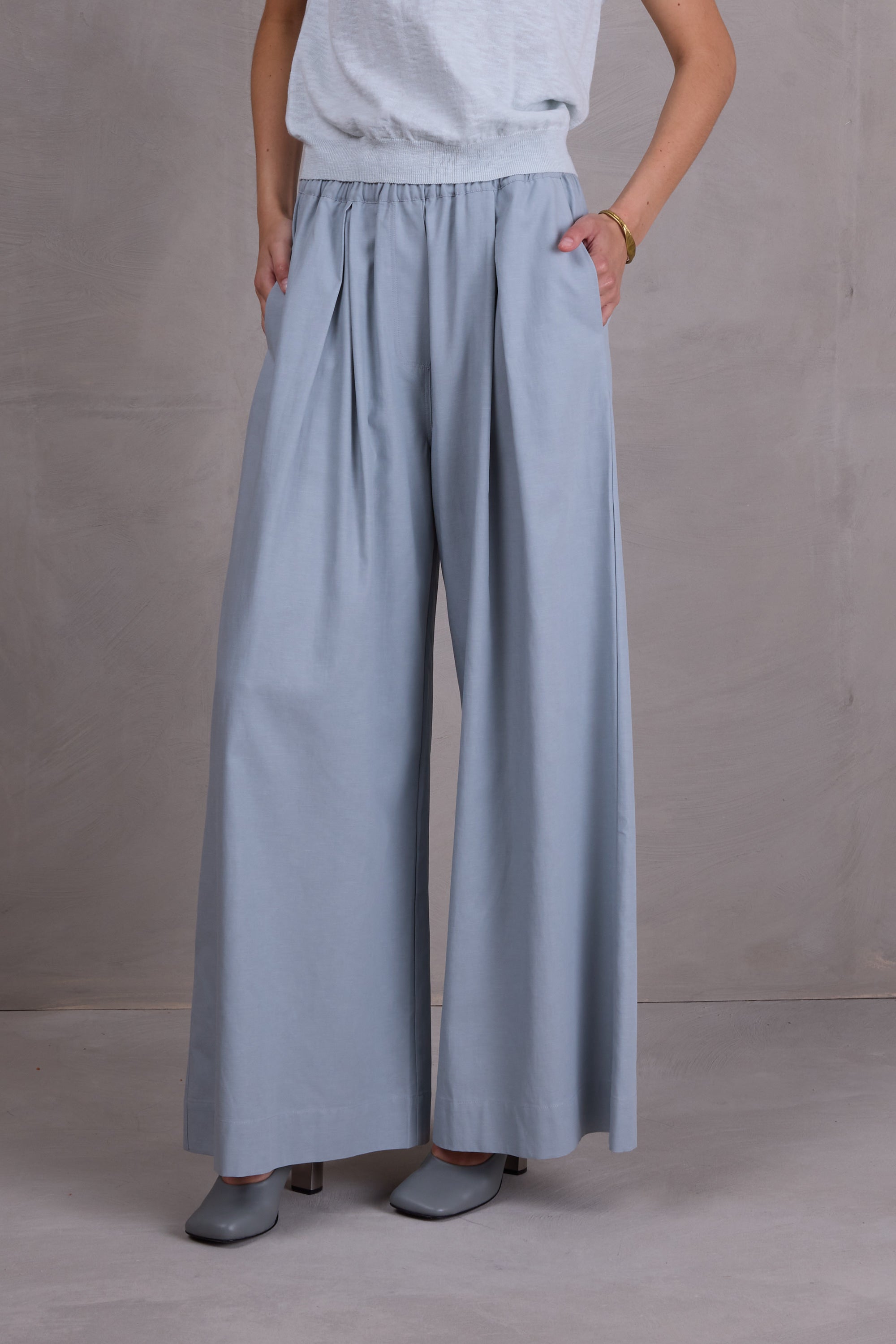 Freddy broek in misty blue