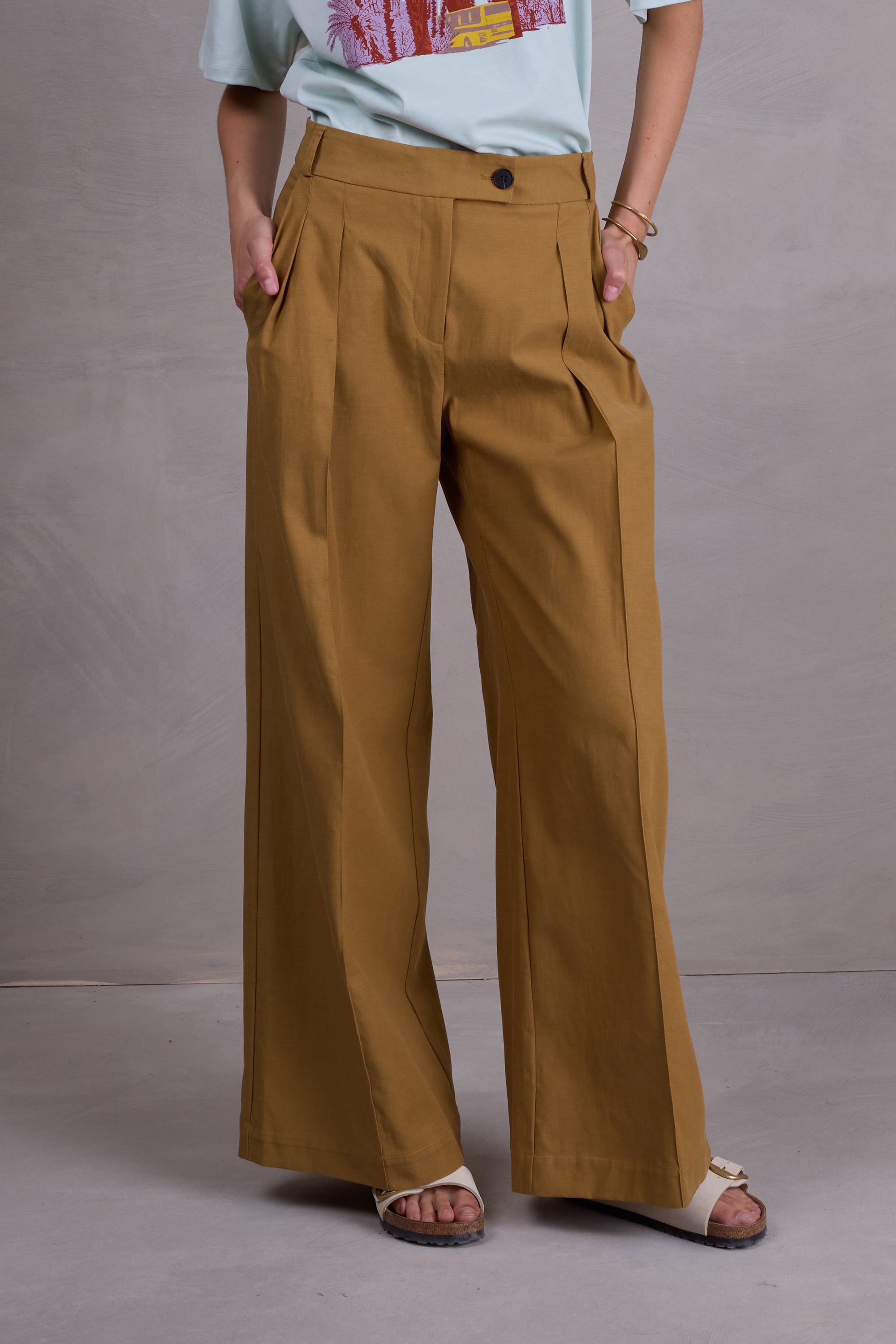 Cezar trousers in mustard