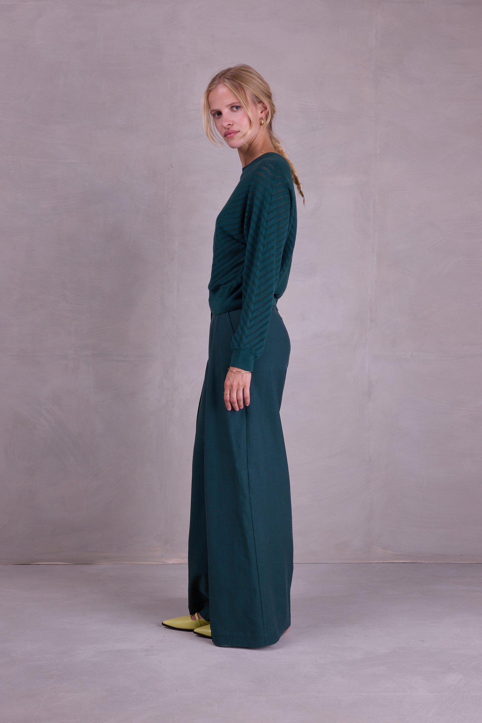 Cezar broek in bottle green