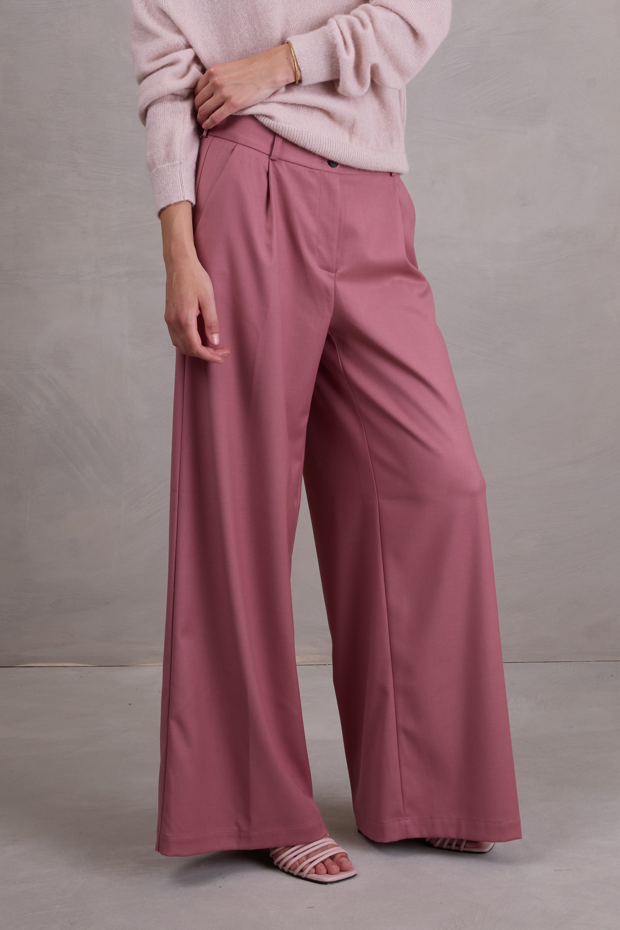 Edward pantalon en vieux rose