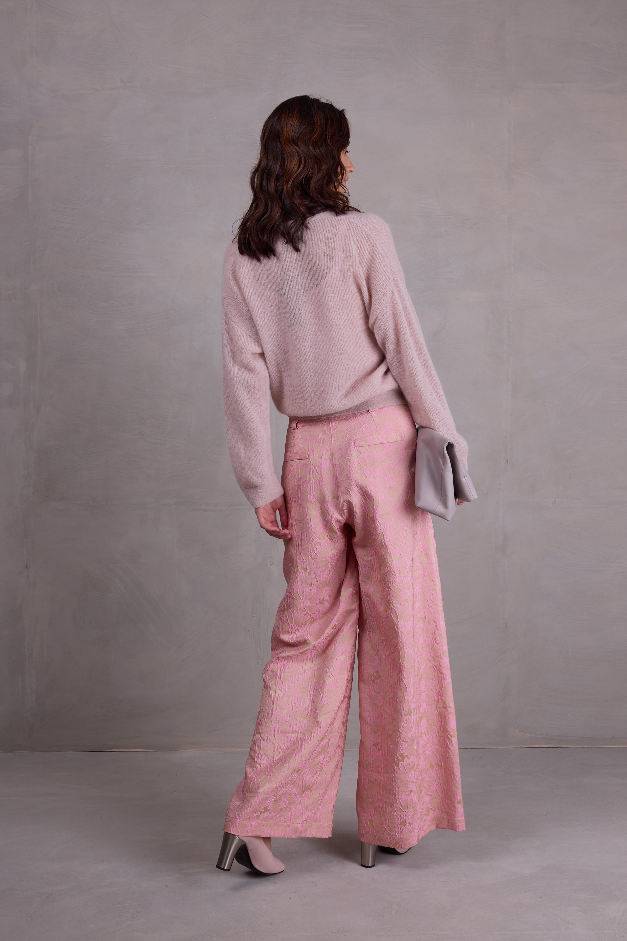 Bolivar broek in pink daisy