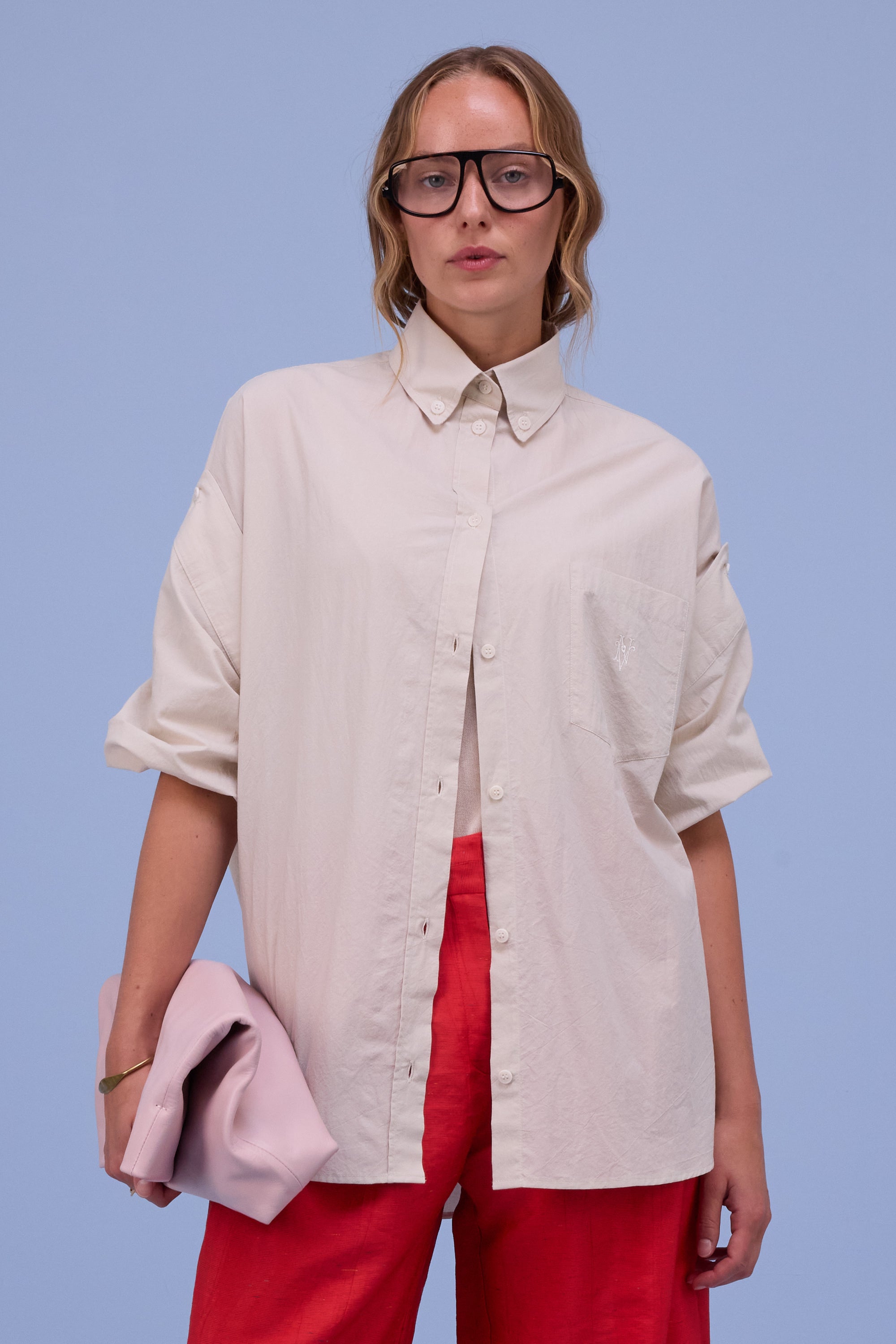 Harper shirt in chalk white