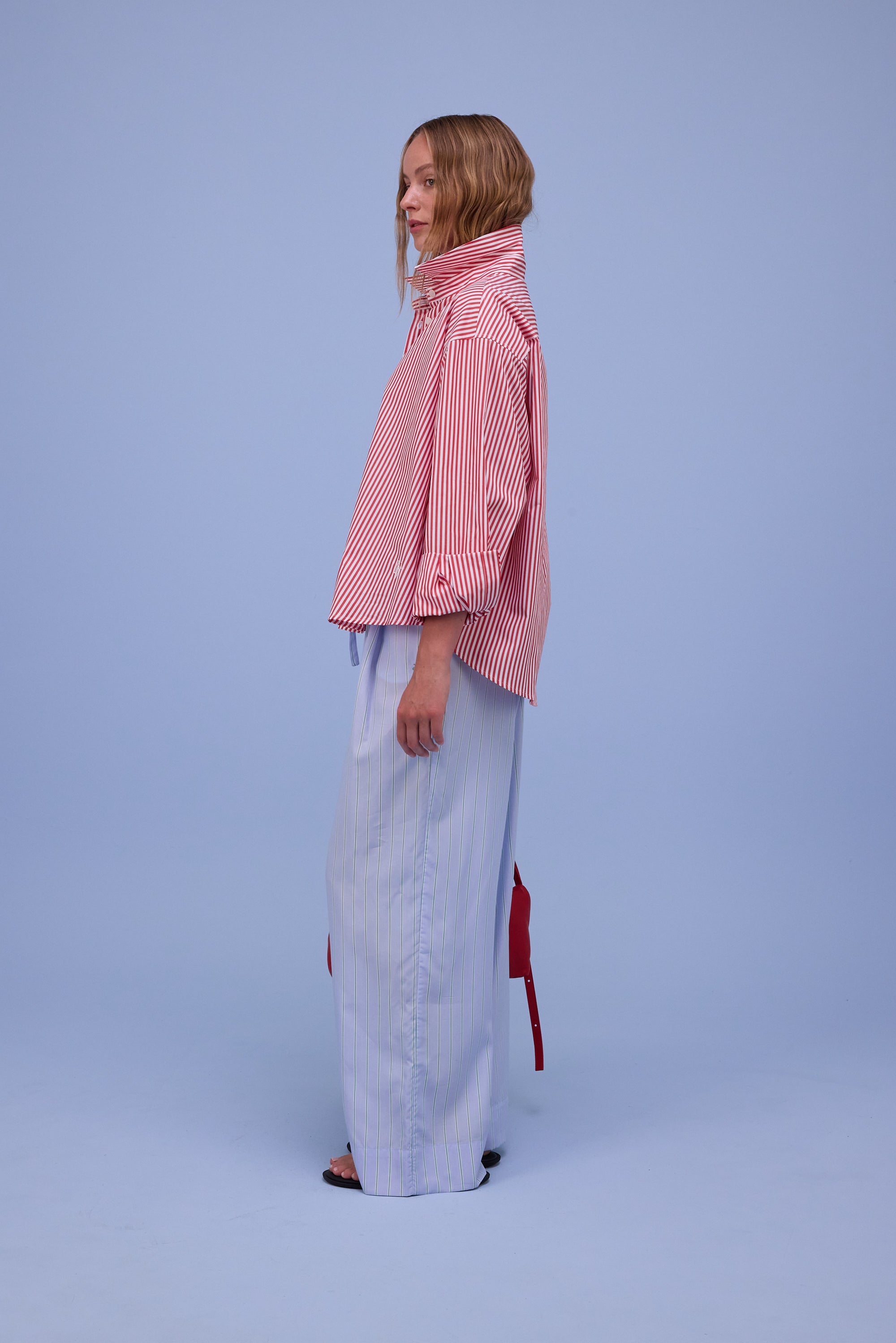 Hermine hemd in red stripes