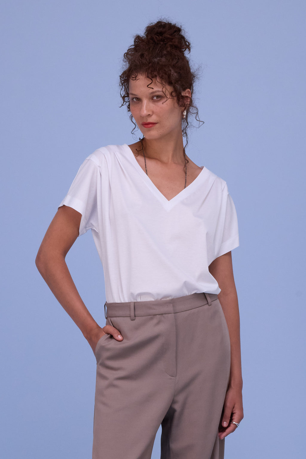 Bodine weisses T-Shirt