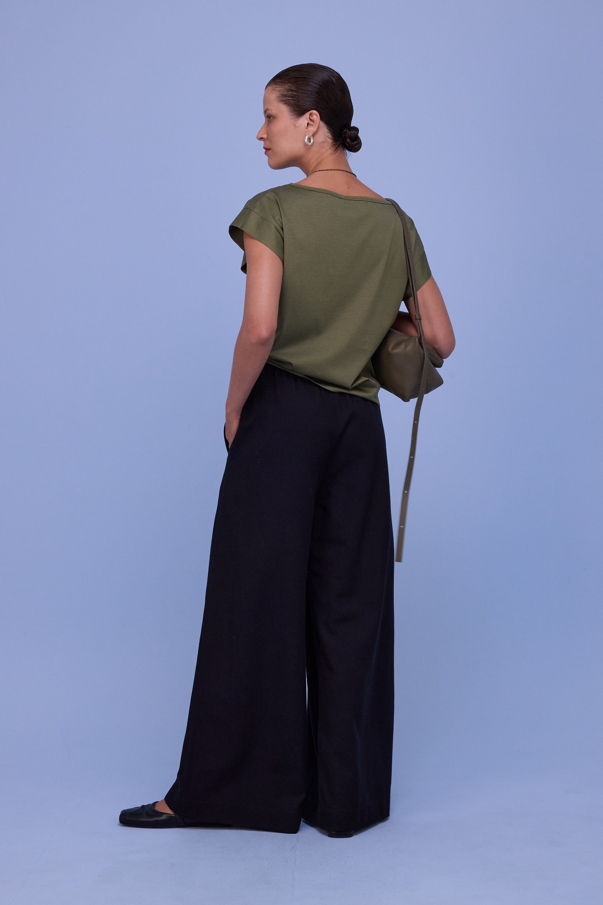 Demi T-shirt in dark olive