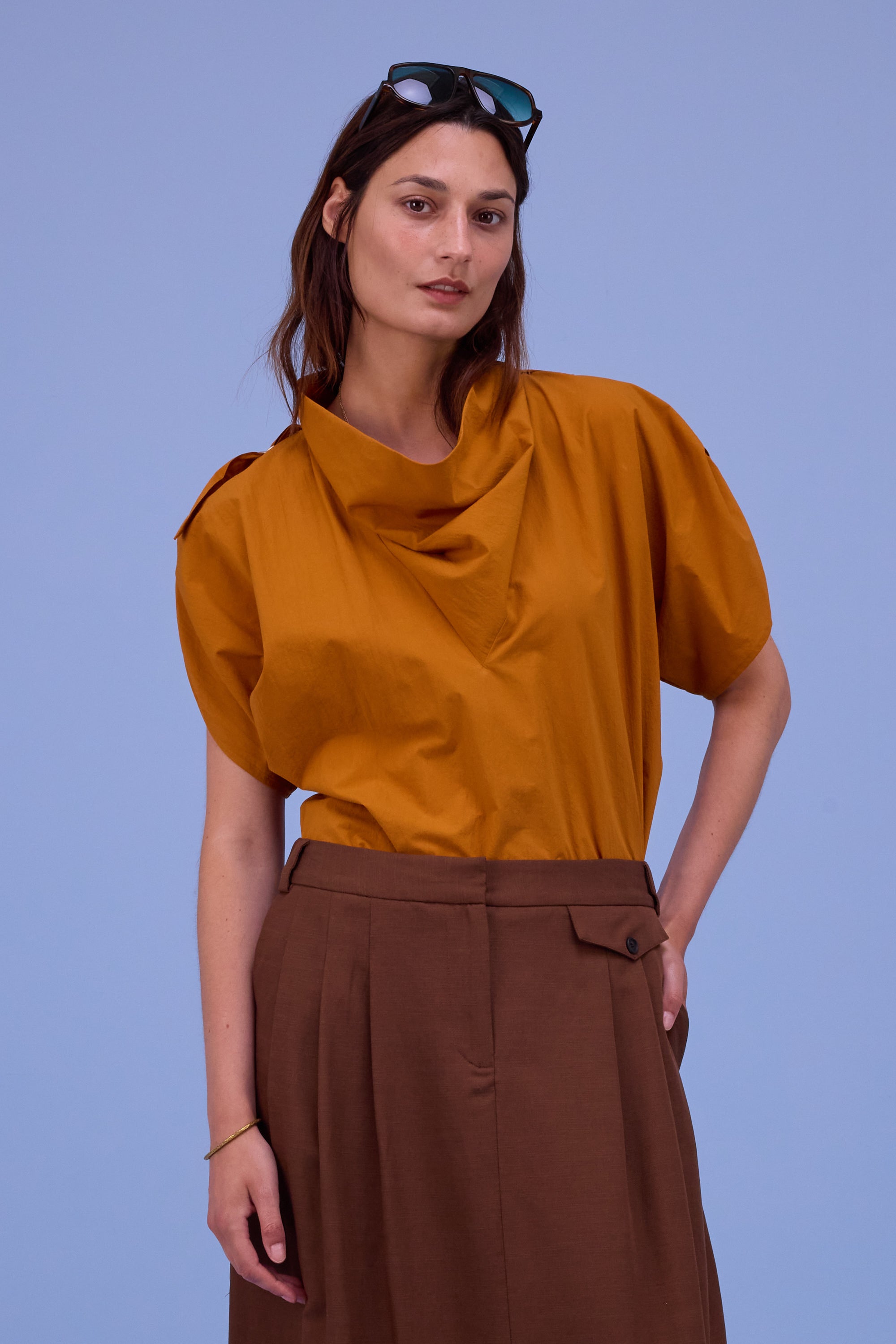 Flora blouse in desert sun