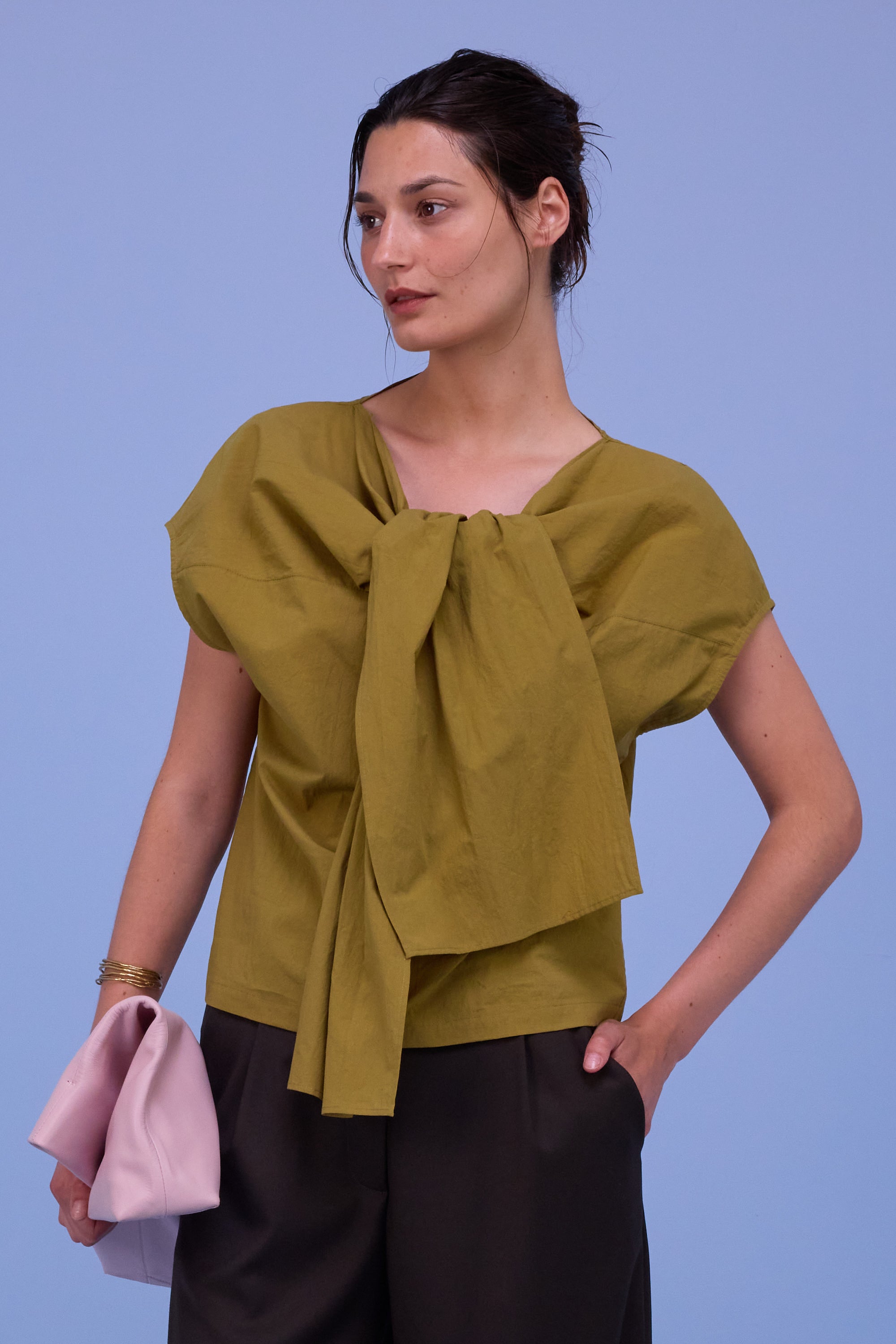 Harriet blouse in moss