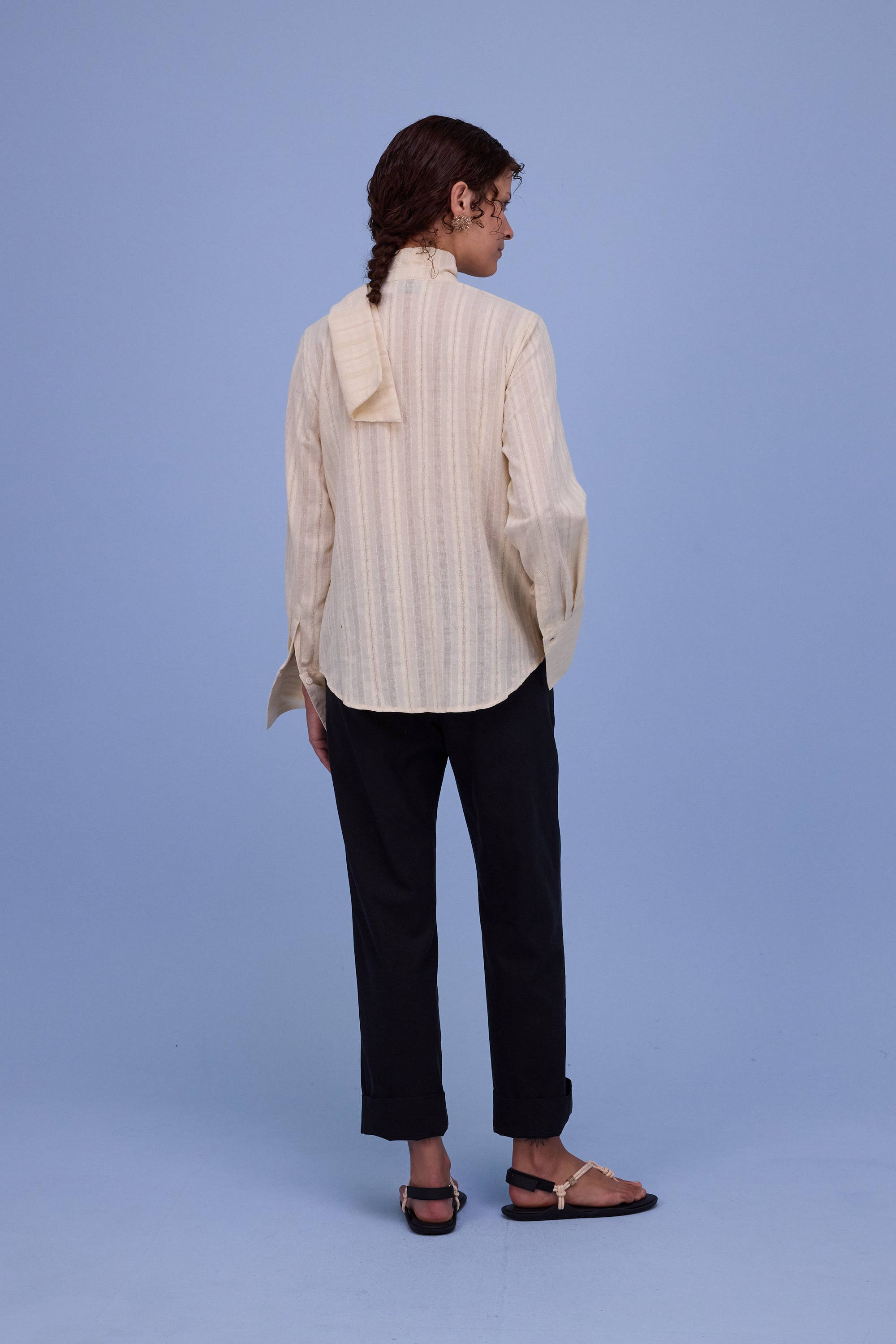 Gilou shirt in papyrus french cotton