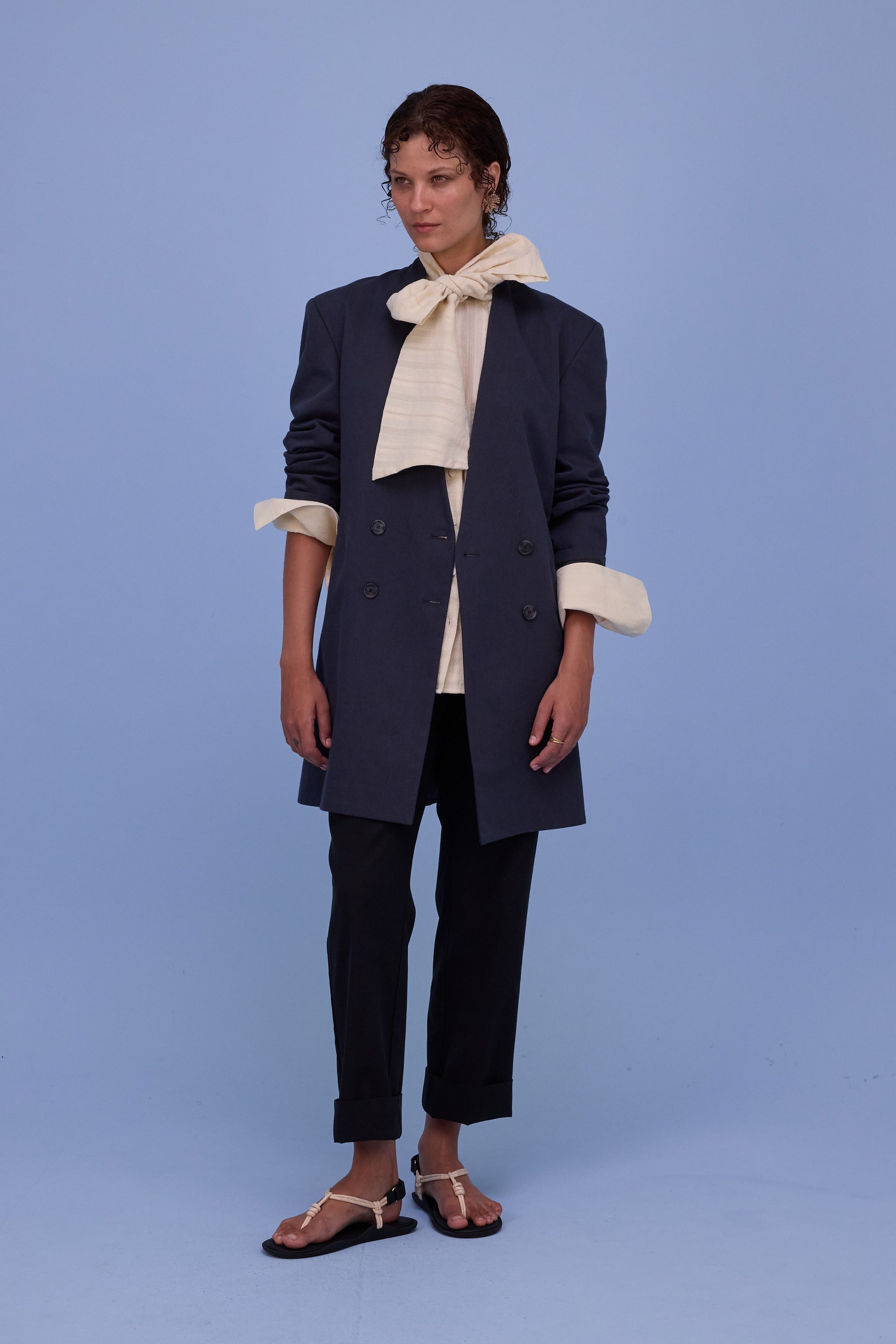 Gilou shirt in papyrus french cotton