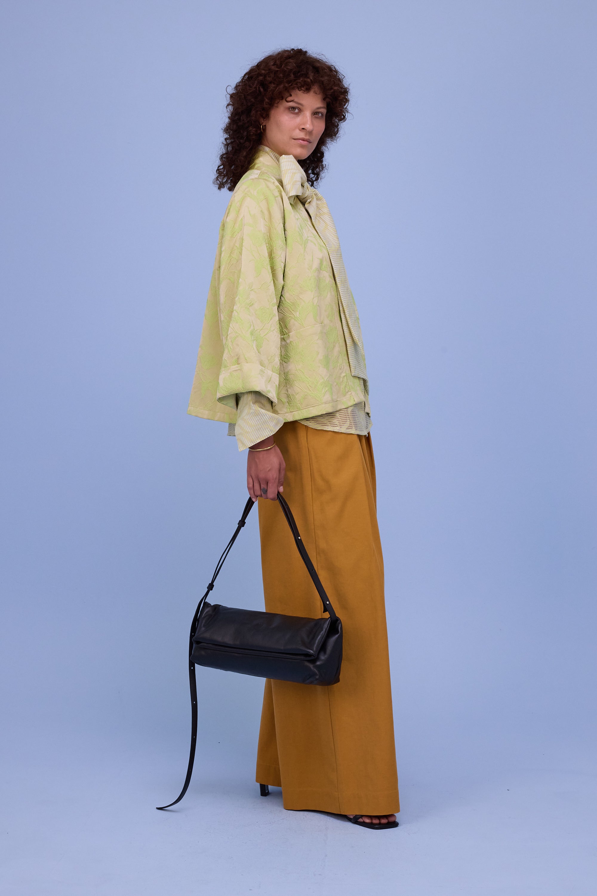 Gilou hemd in transparent lime stripes