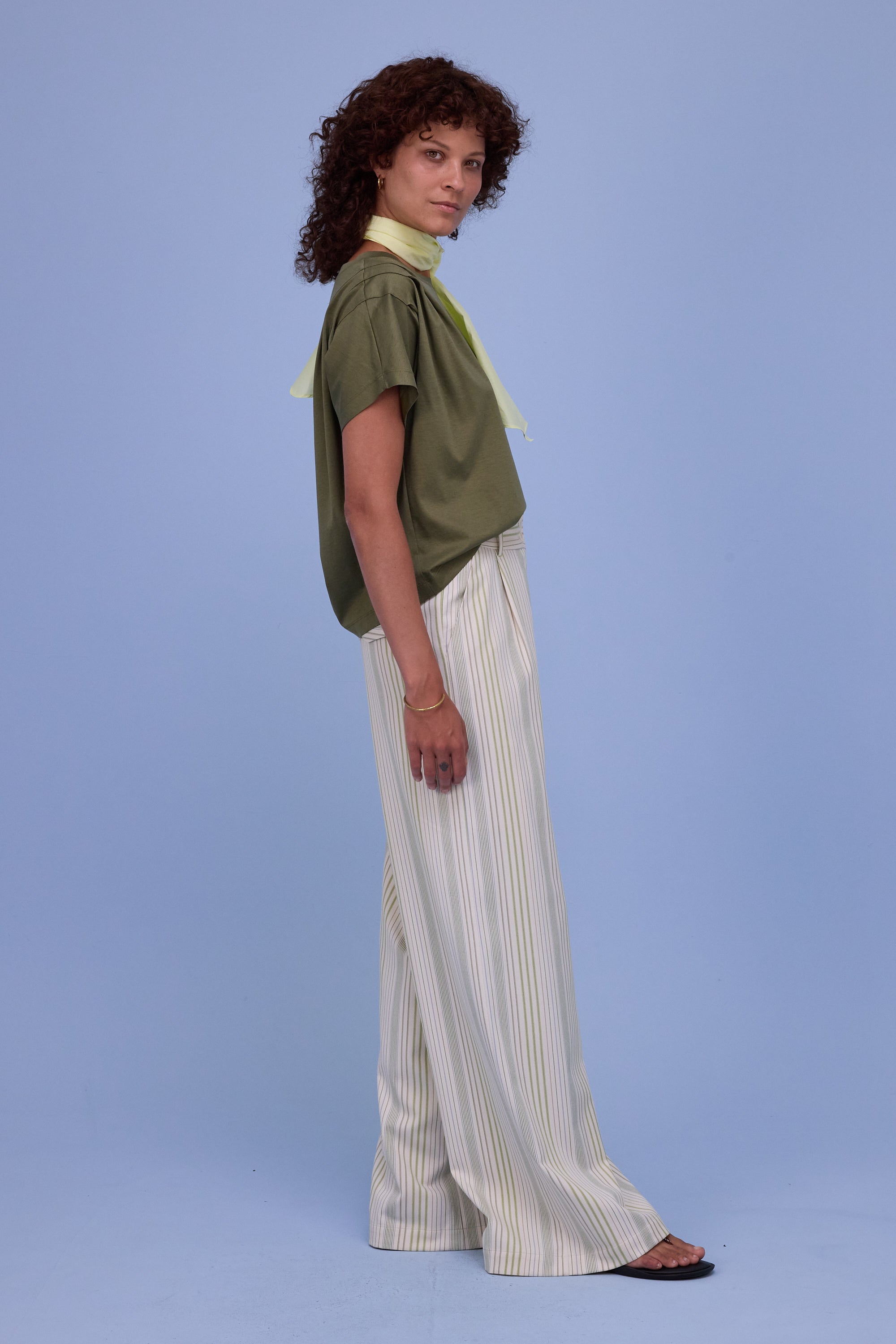 Zeline T-shirt in dark olive