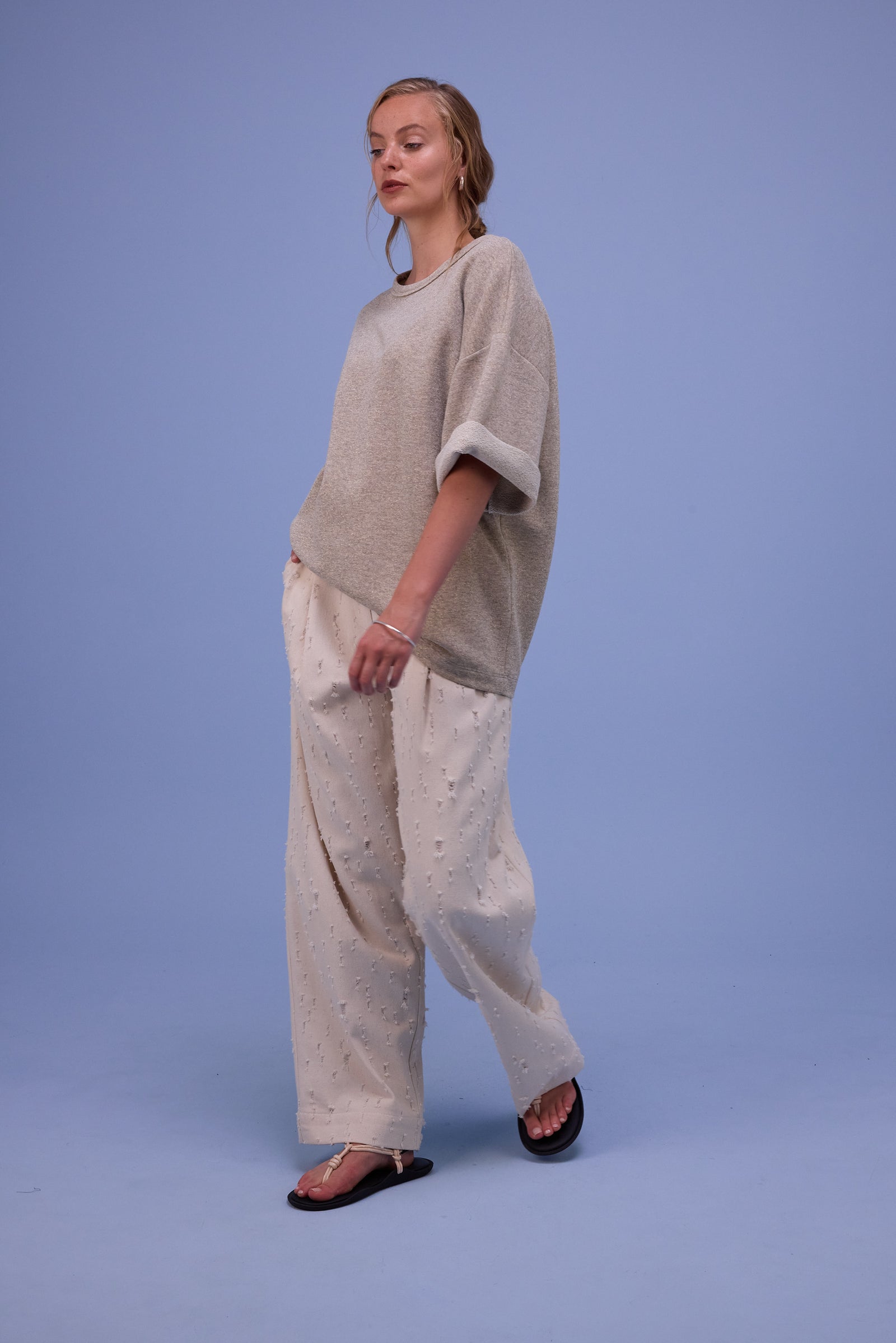 Harris T-shirt in gold lurex