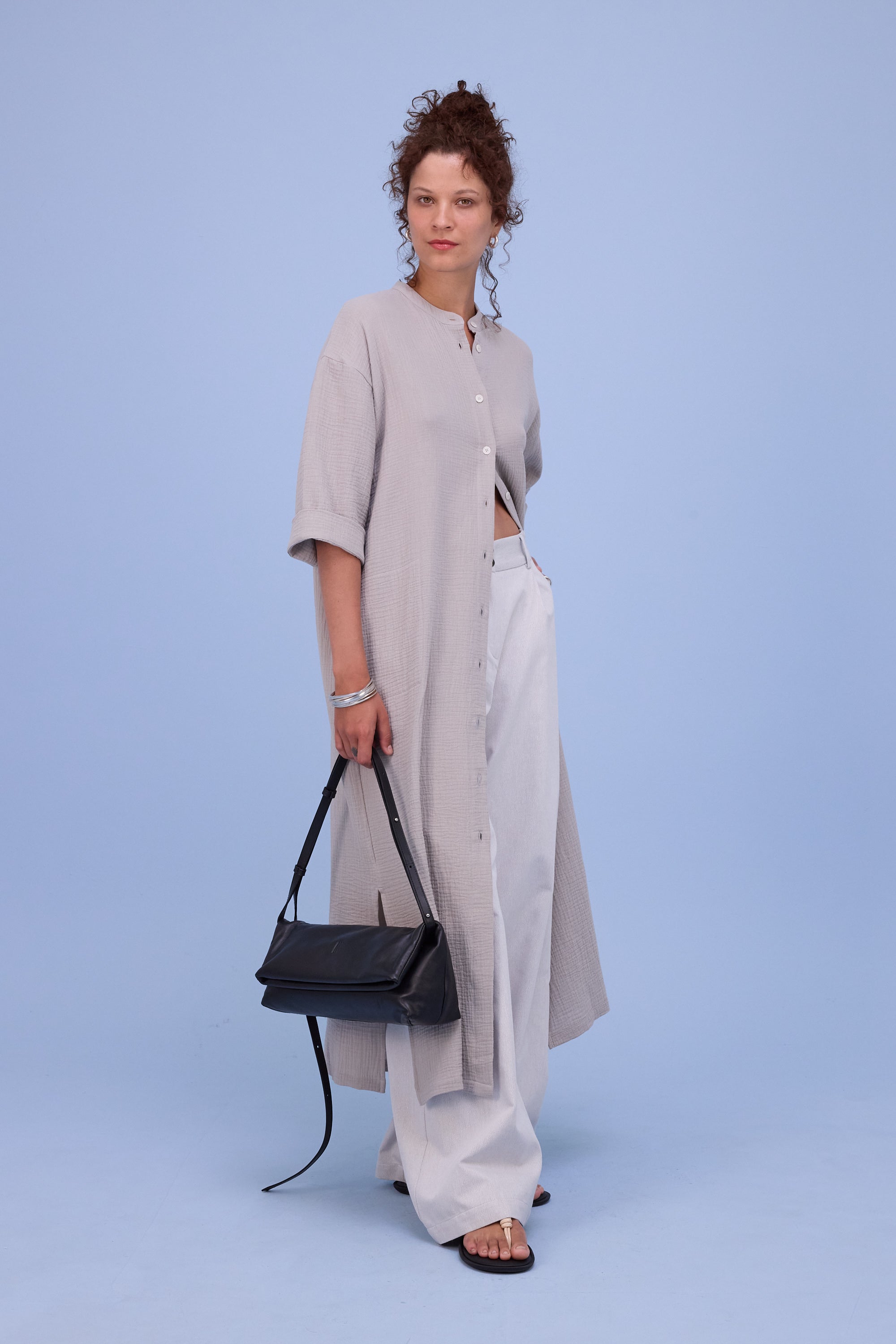 Halina jurk in dove tetra