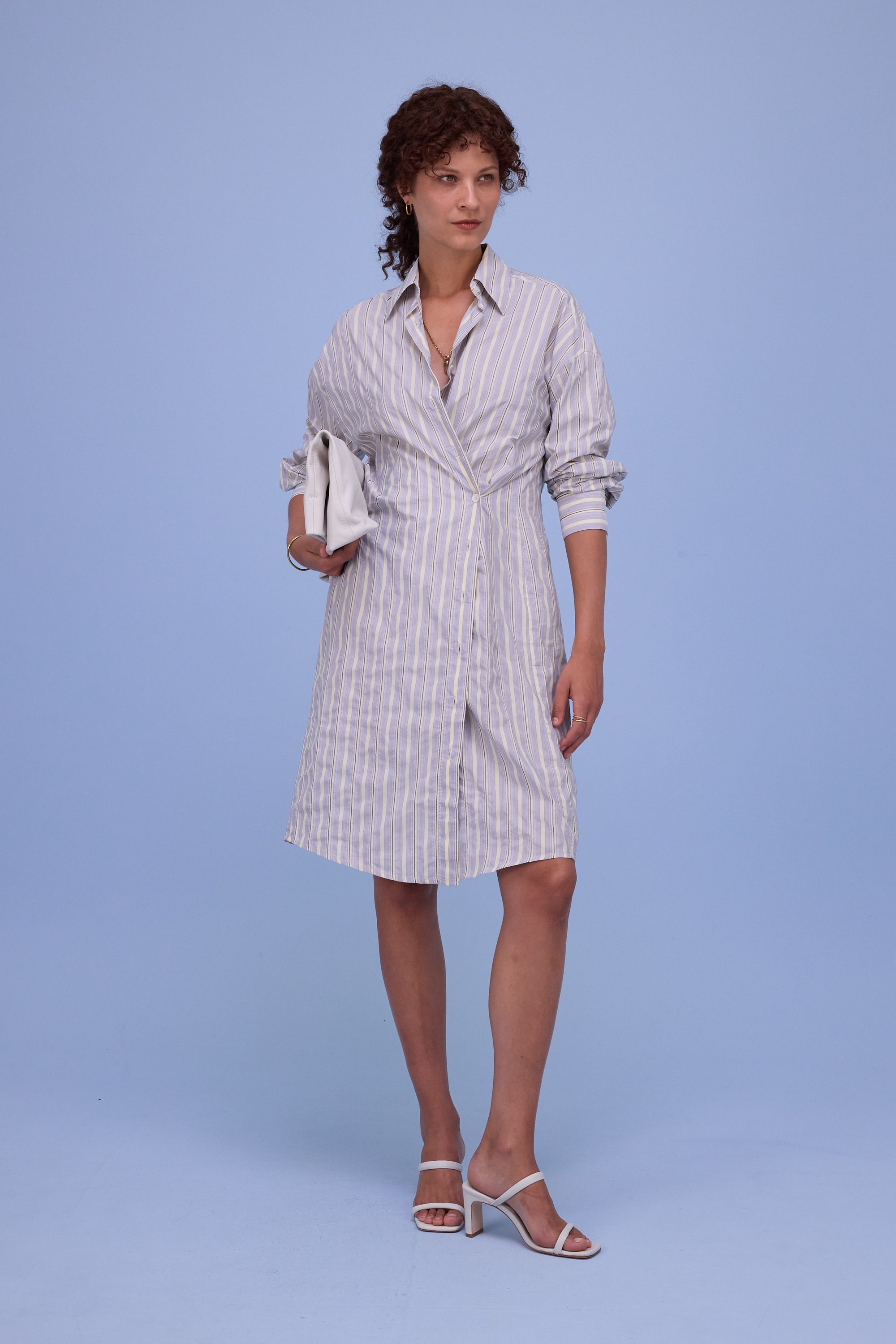 Gardena dress in grey black checks