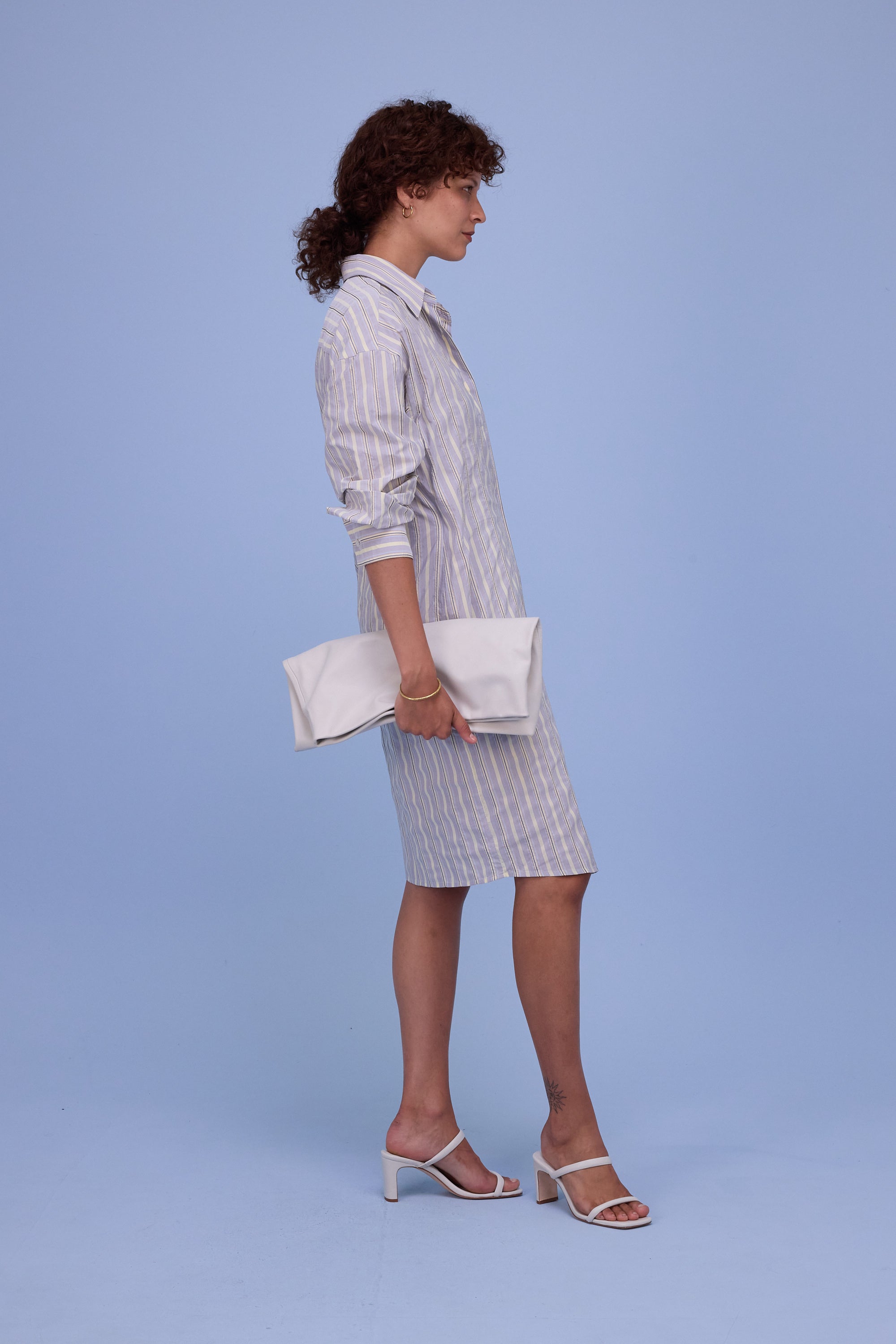 Gardena dress in grey black checks