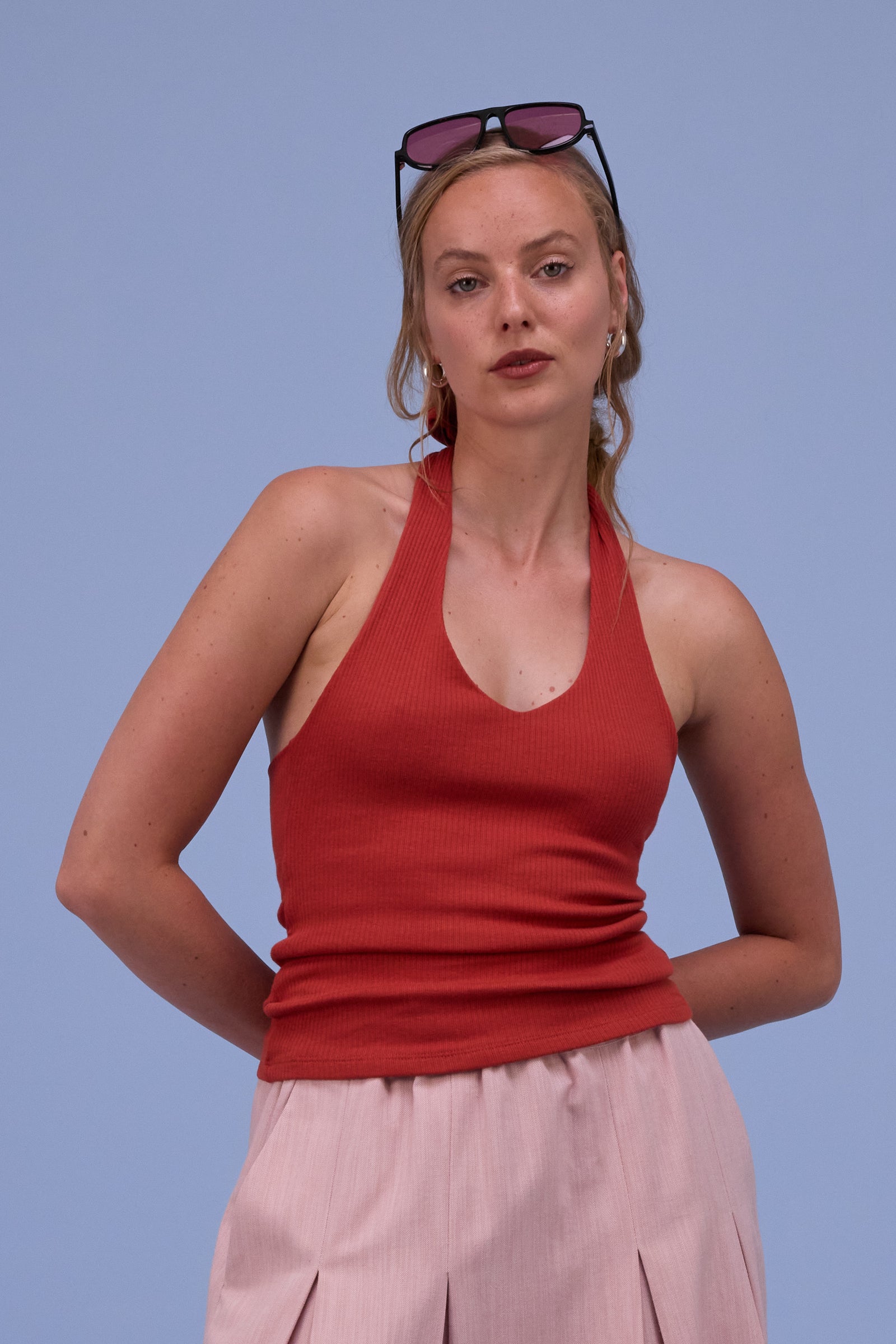 Heather top in bossa nova