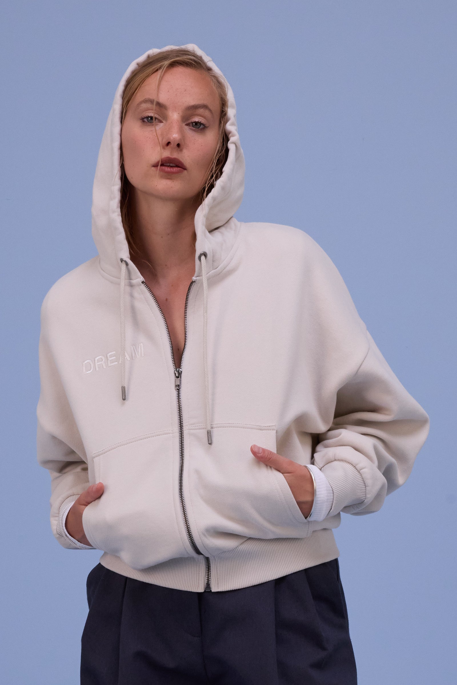 Hada hoodie in almond