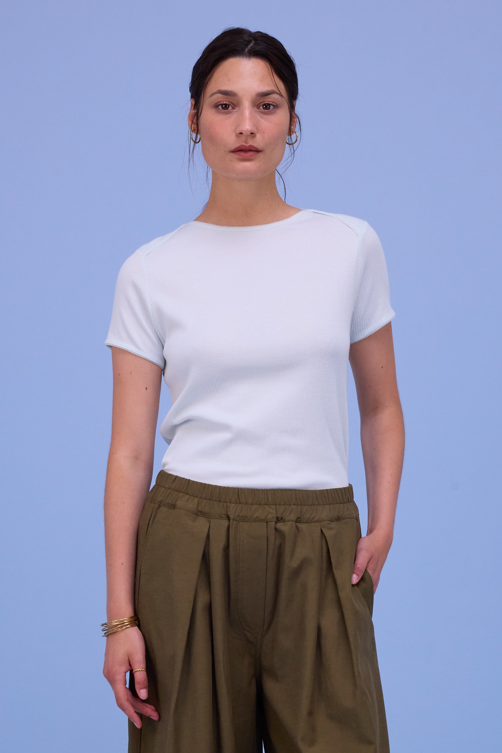 Hera T-shirt in ice blue