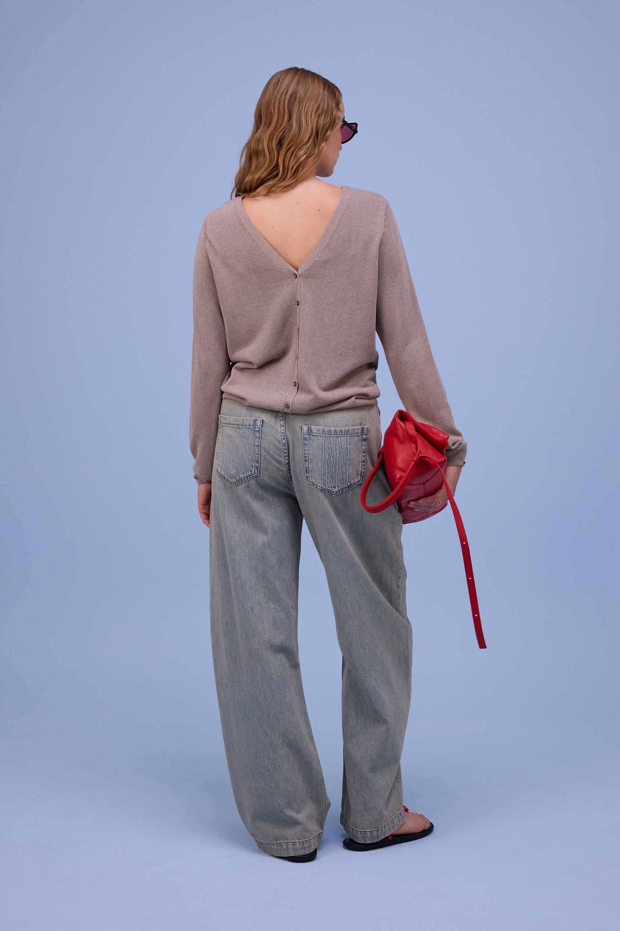 Hivan trousers in sand denim