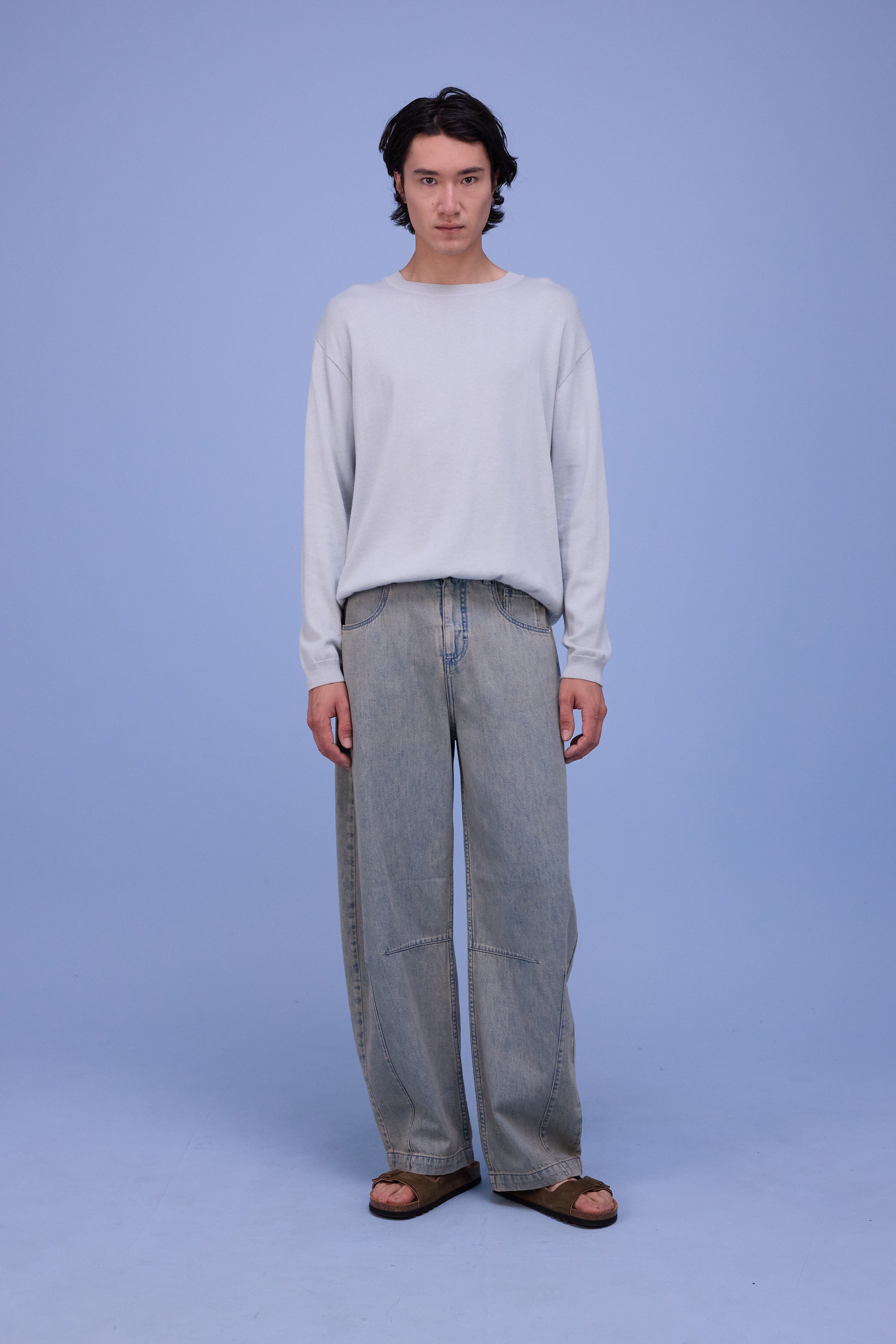 Hivan trousers in sand denim