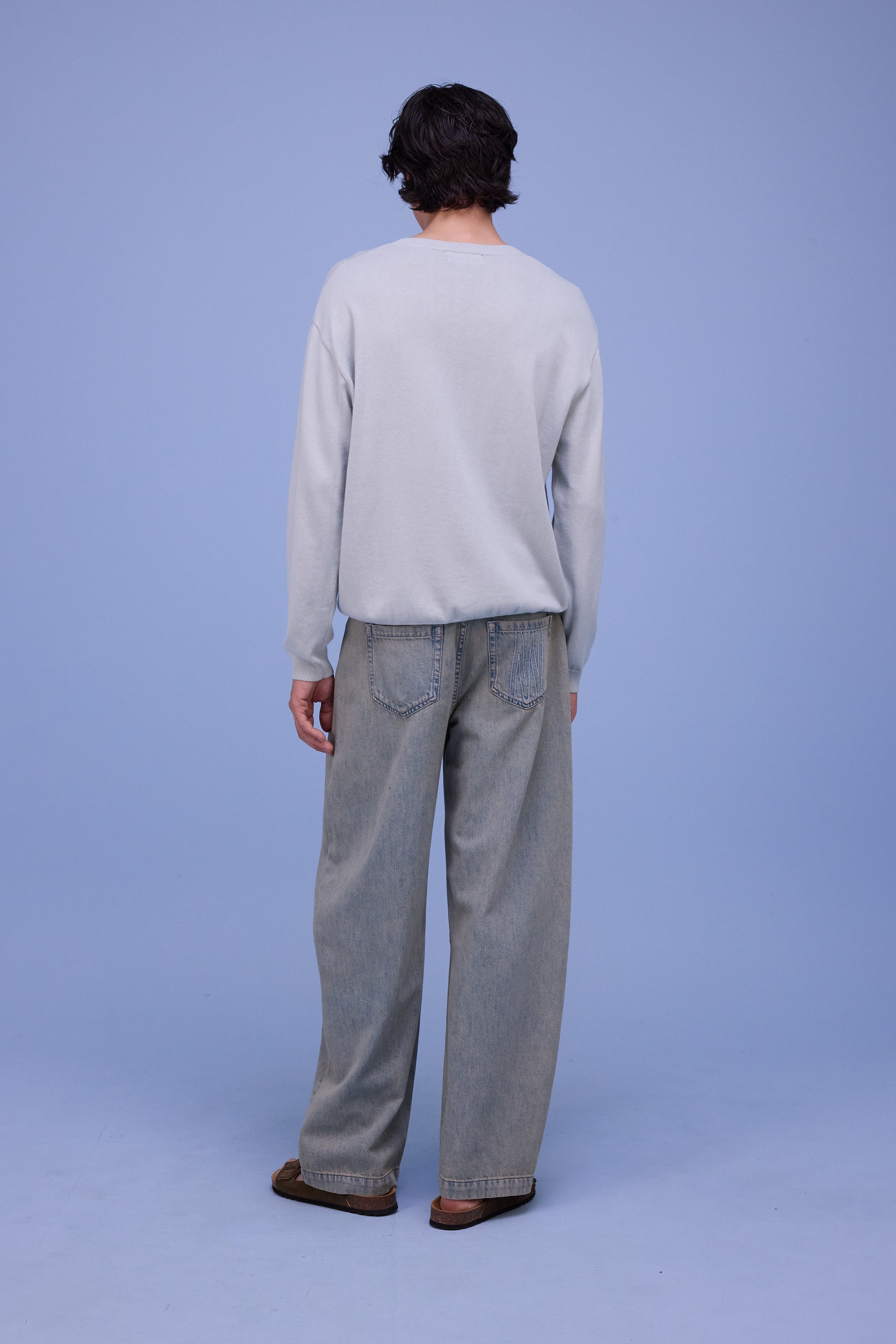 Hivan trousers in sand denim