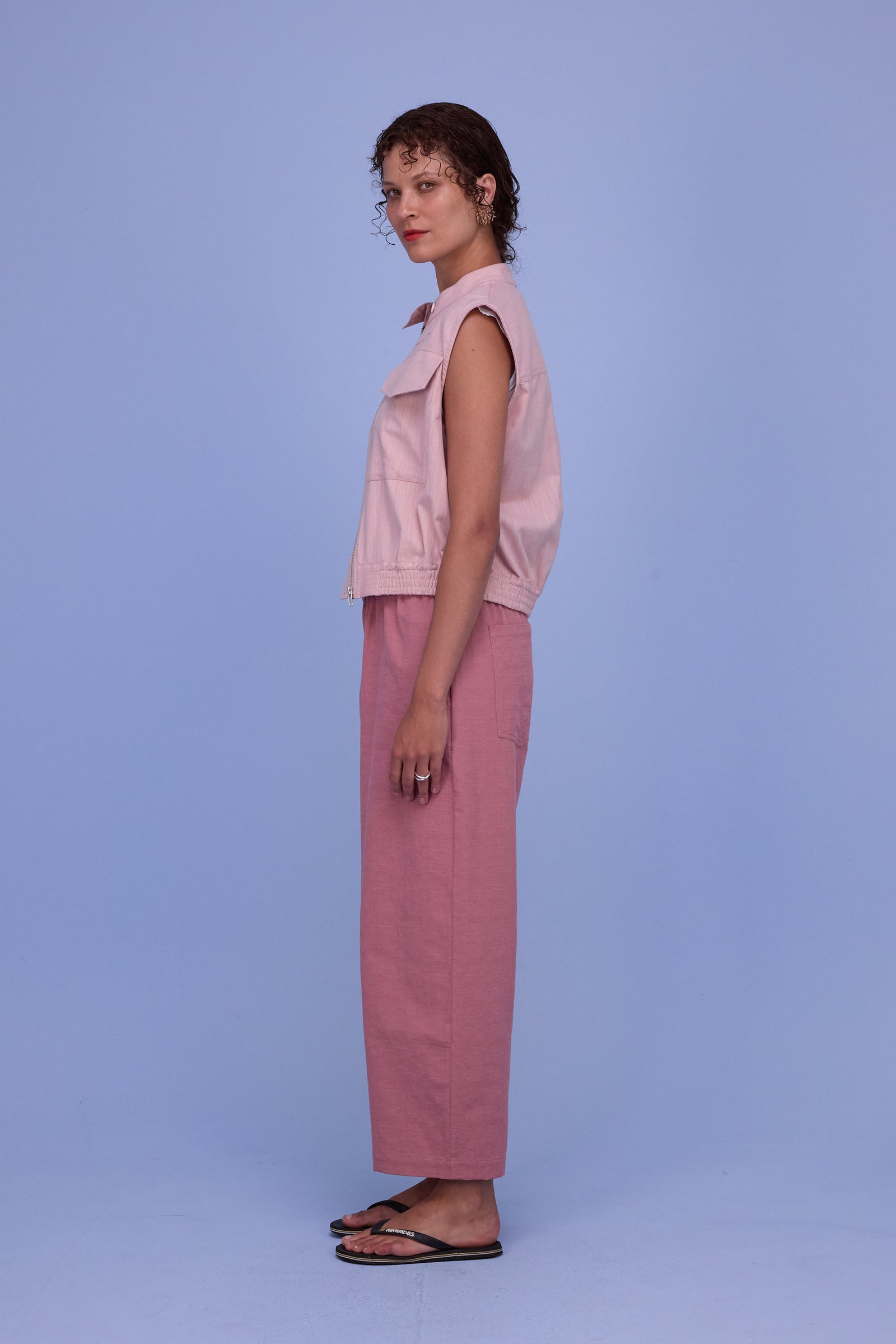 Fallonn jacket in soft rose