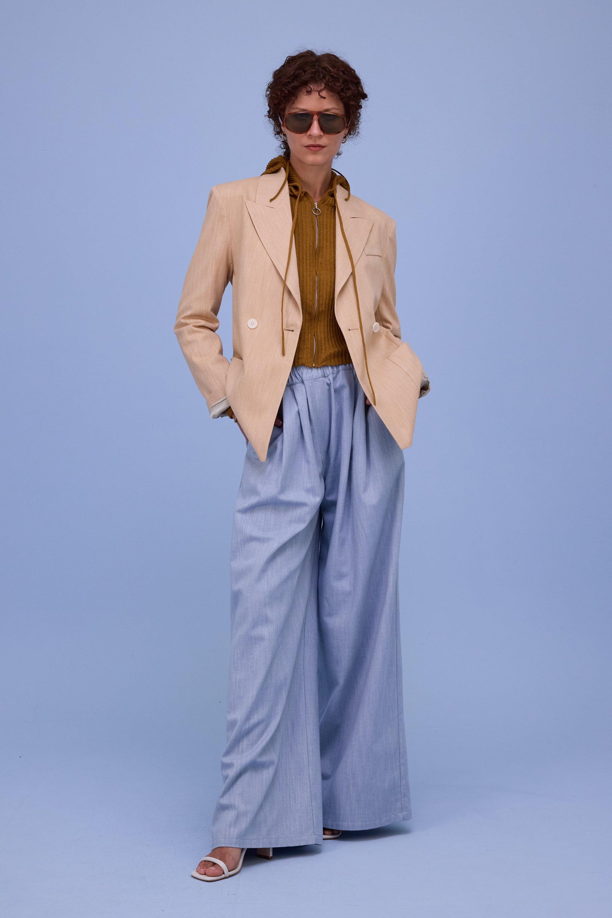 Davos blazer in soft amber