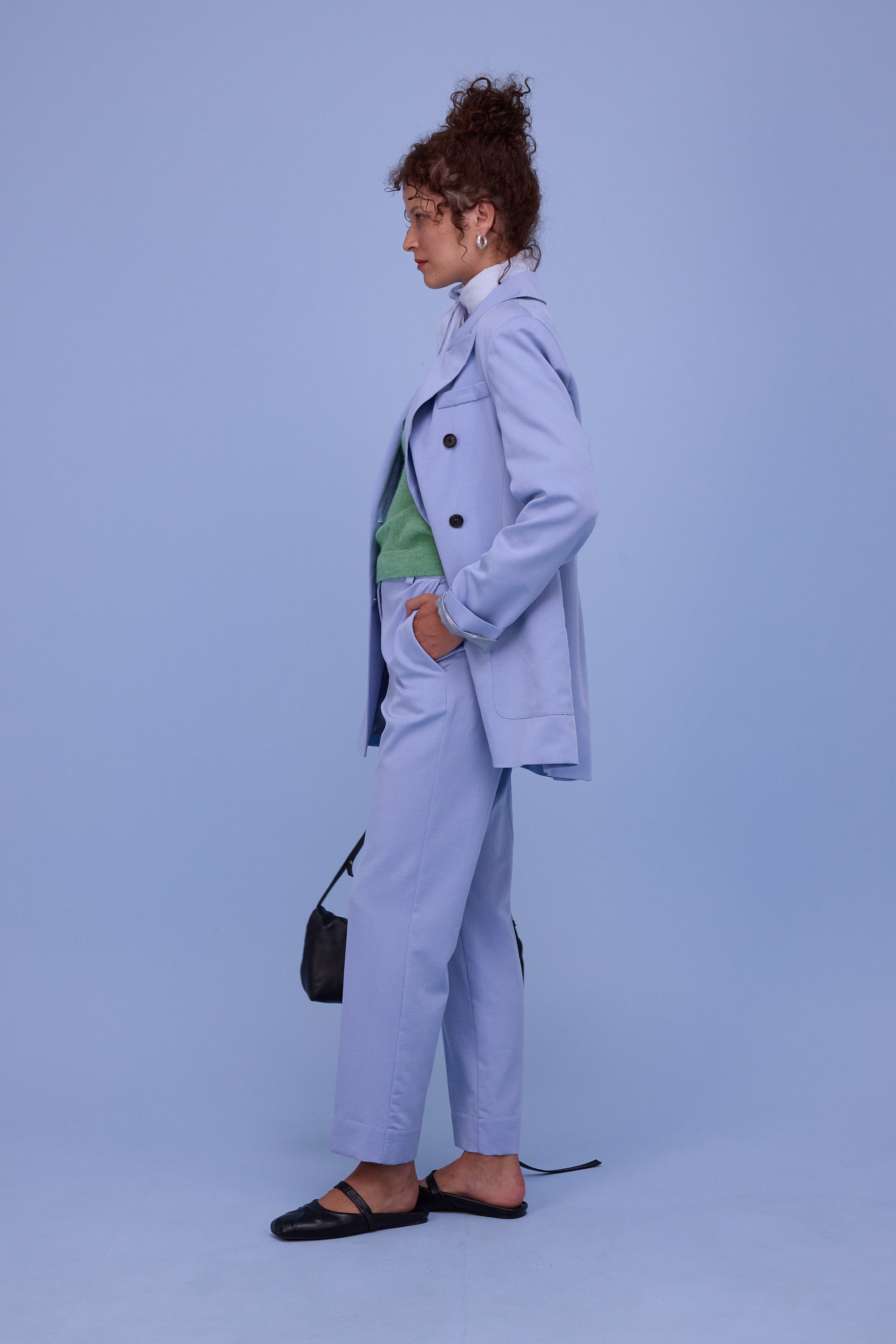 Glenn blazer in soft blue