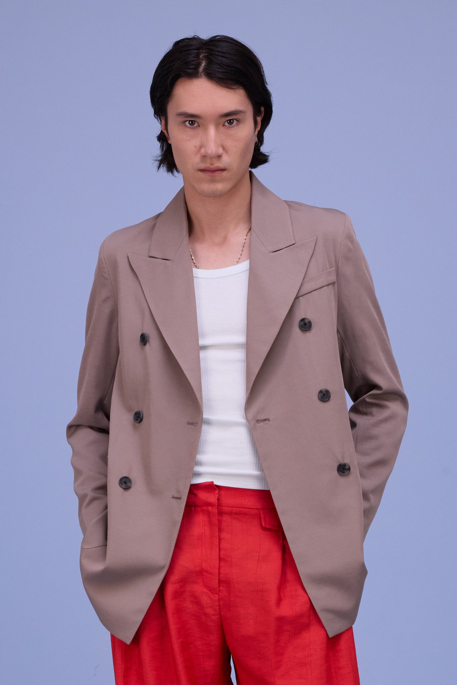 Glenn blazer in simply taupe