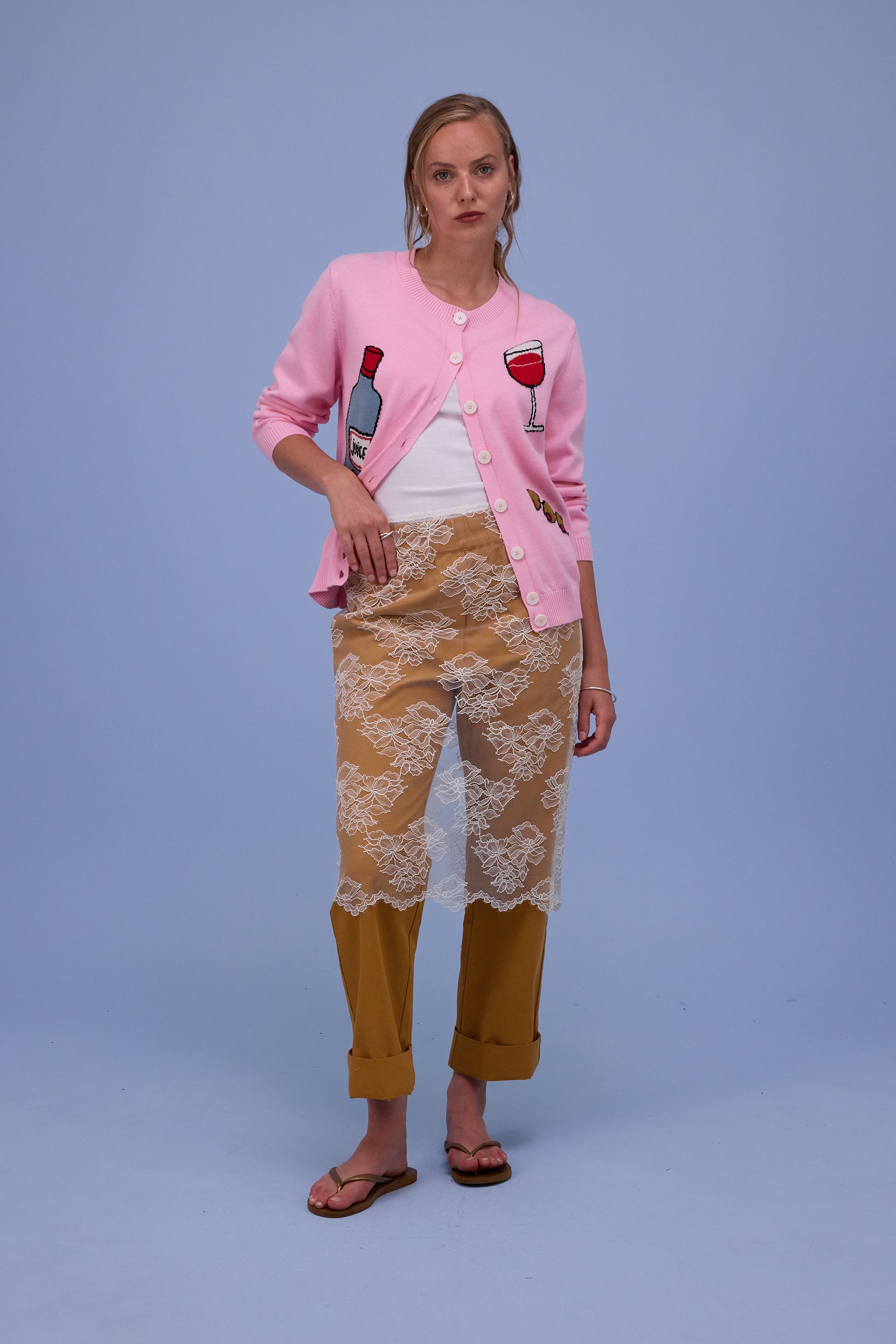 Hyeres cardigan in pink