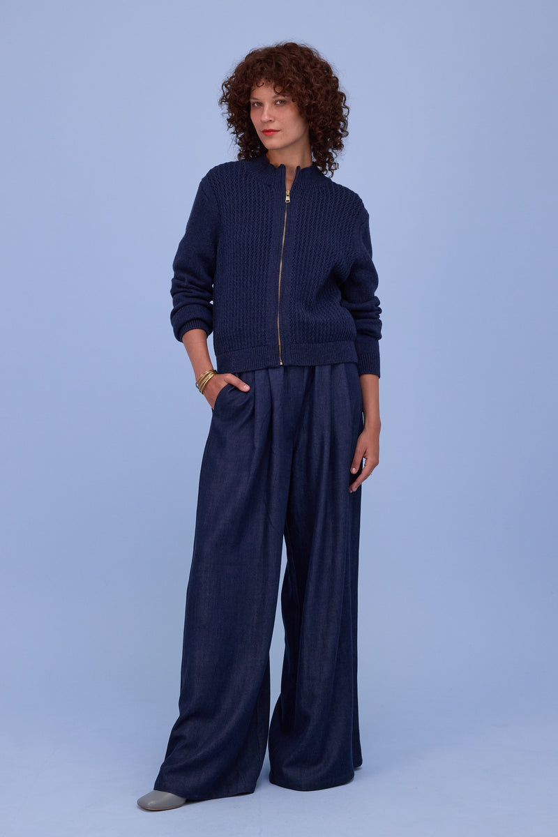 Herklion cardigan in navy