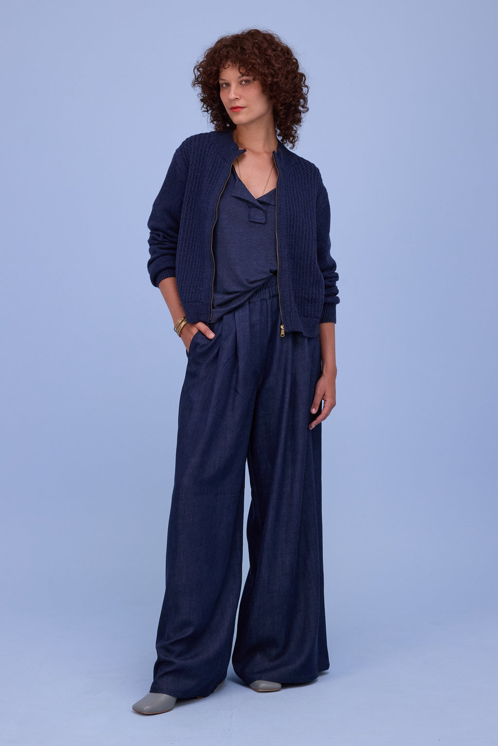 Herklion cardigan in navy