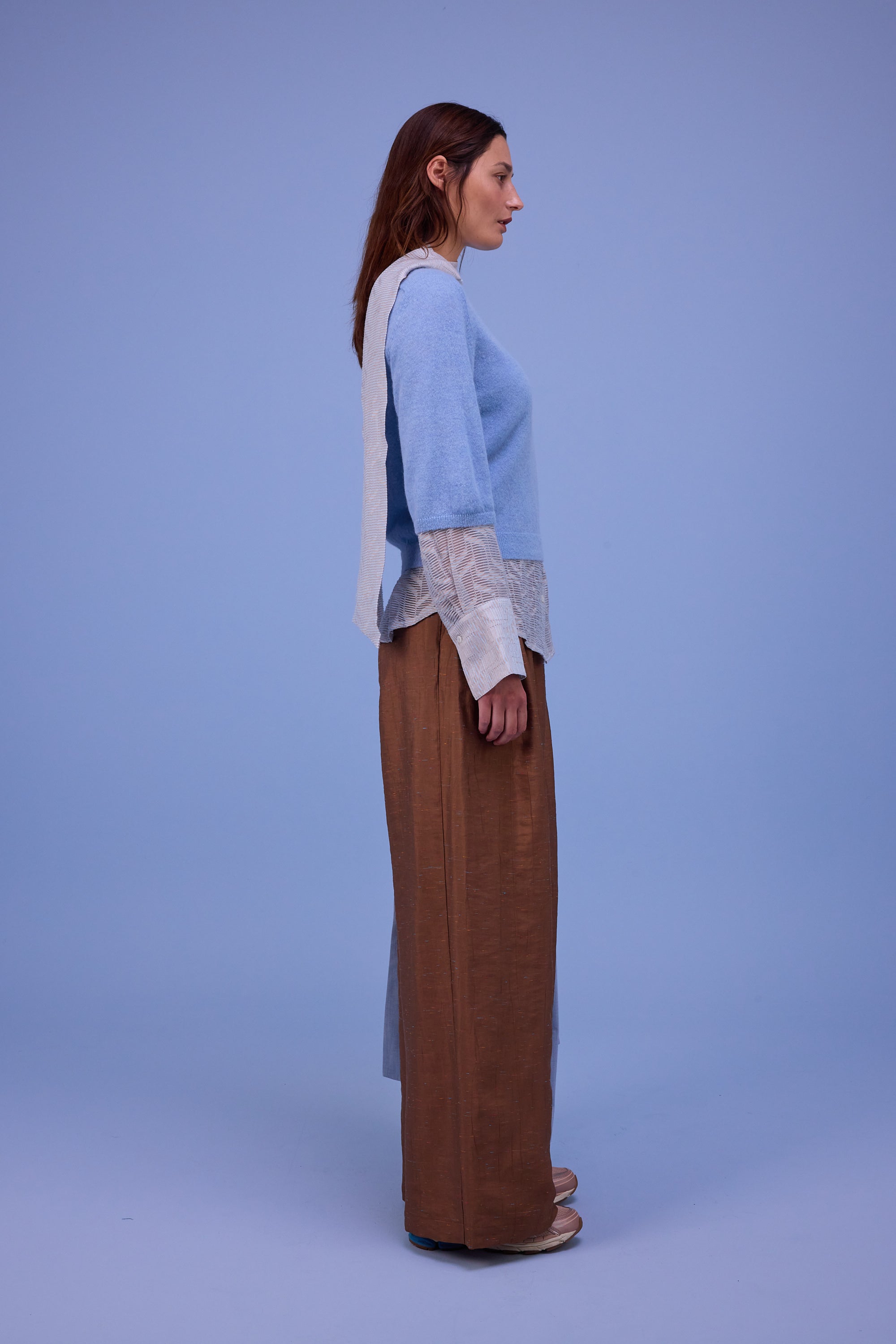 Huelva trui in chambray blue