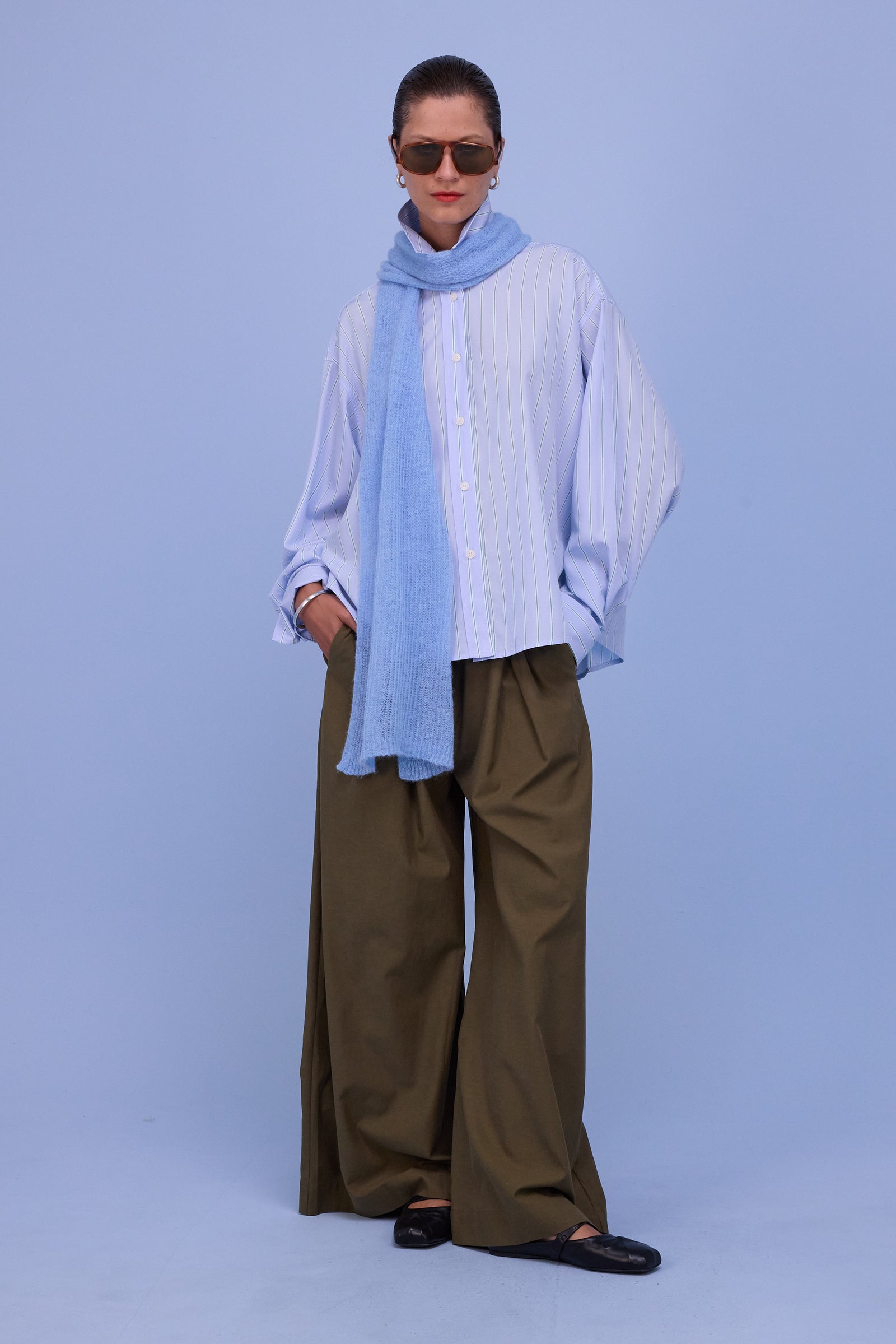 Himi scarf in Charmbray blue