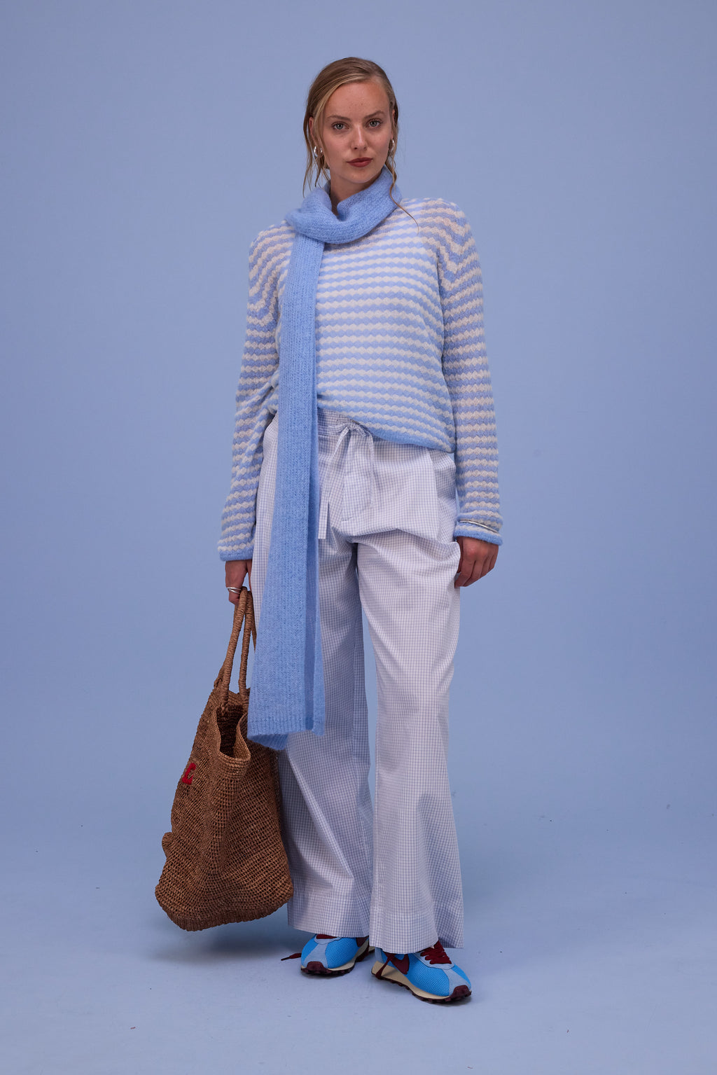 Himi sjaal in chambray blue