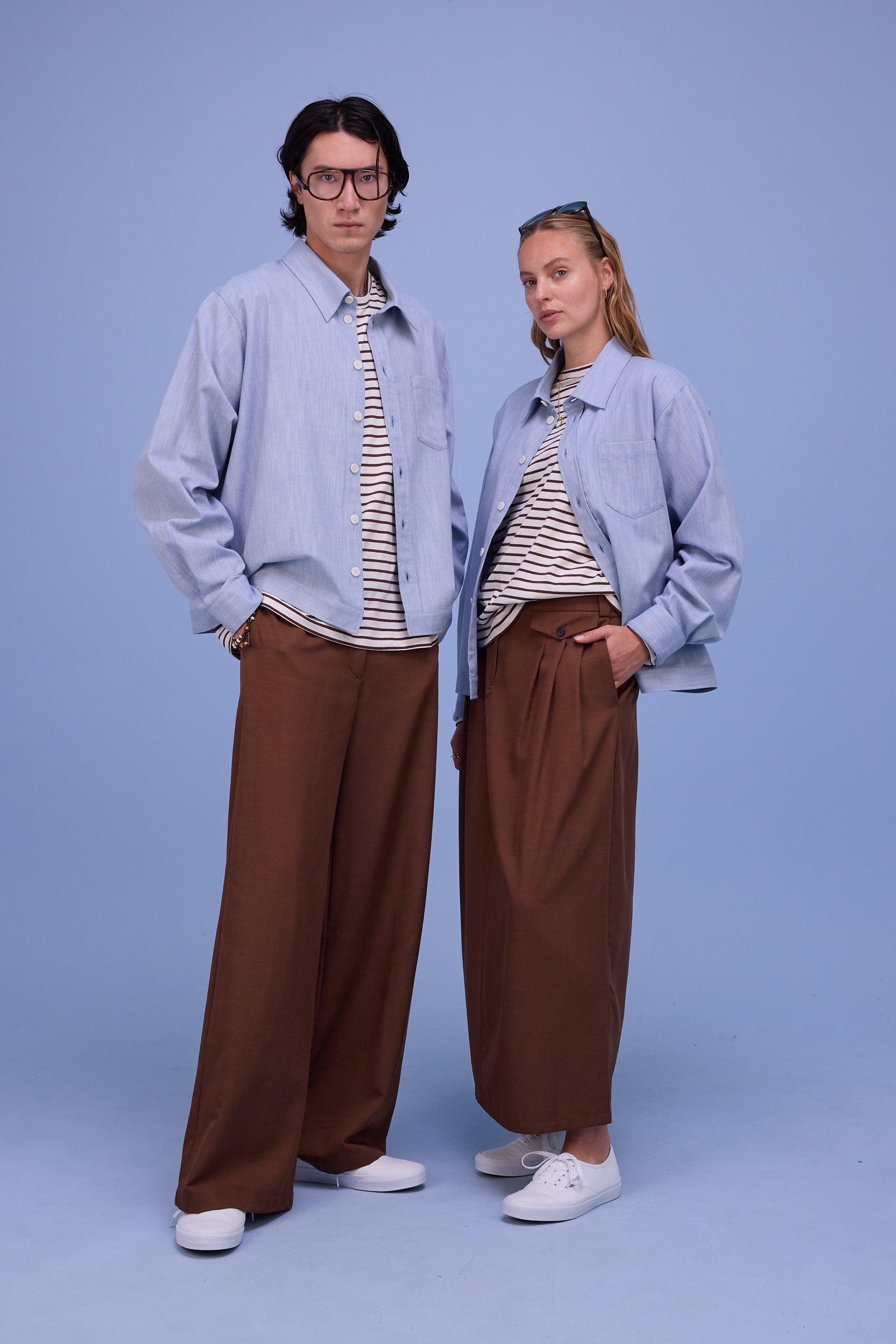 Feda hemd in soft blue