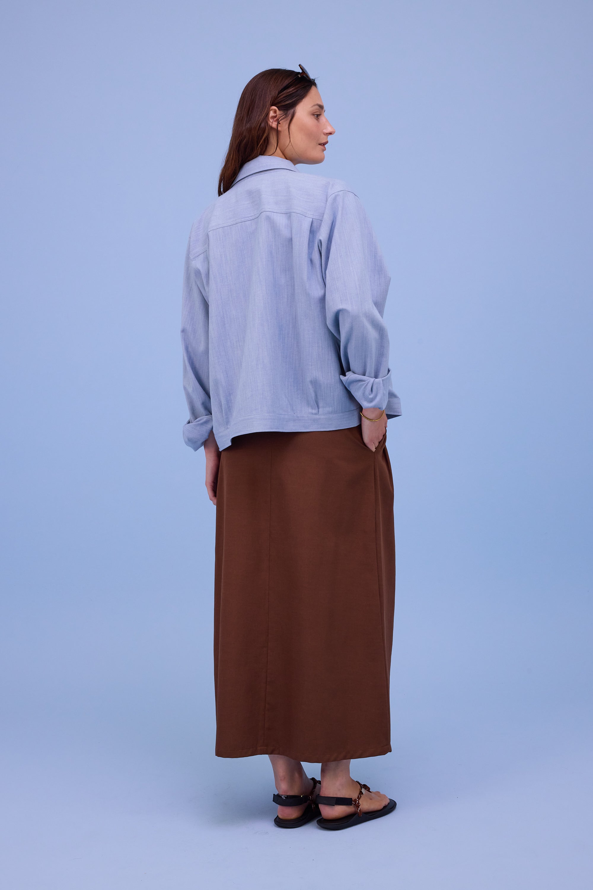Feda hemd in soft blue